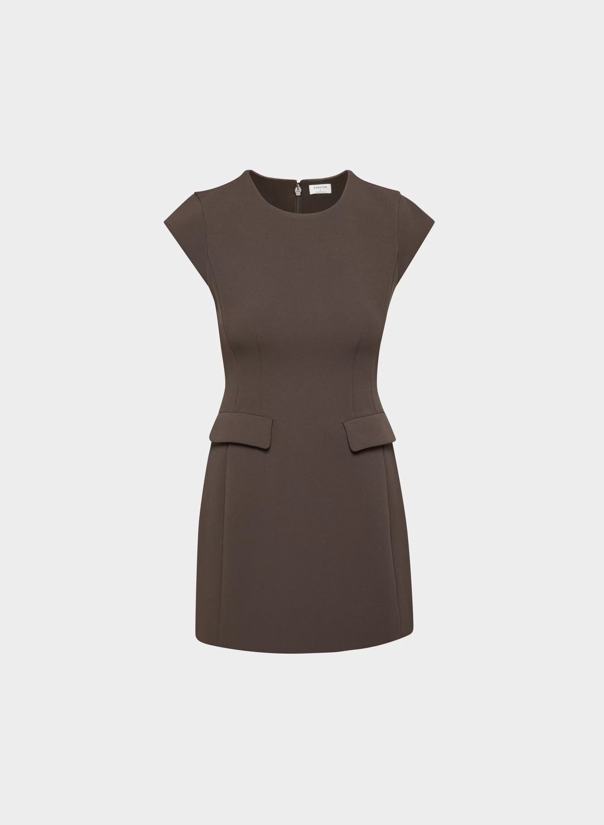 FigureKnit™ Priestly Dress - RICH MOCHA BROWN