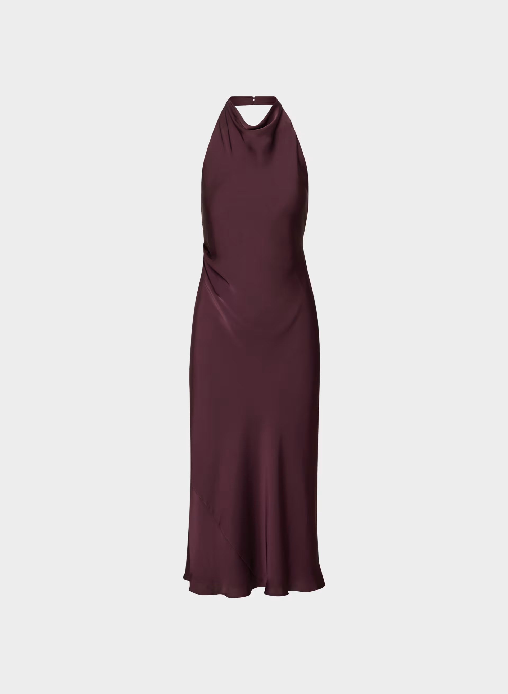 Audience Satin Maxi Halter Dress - CARDAMON