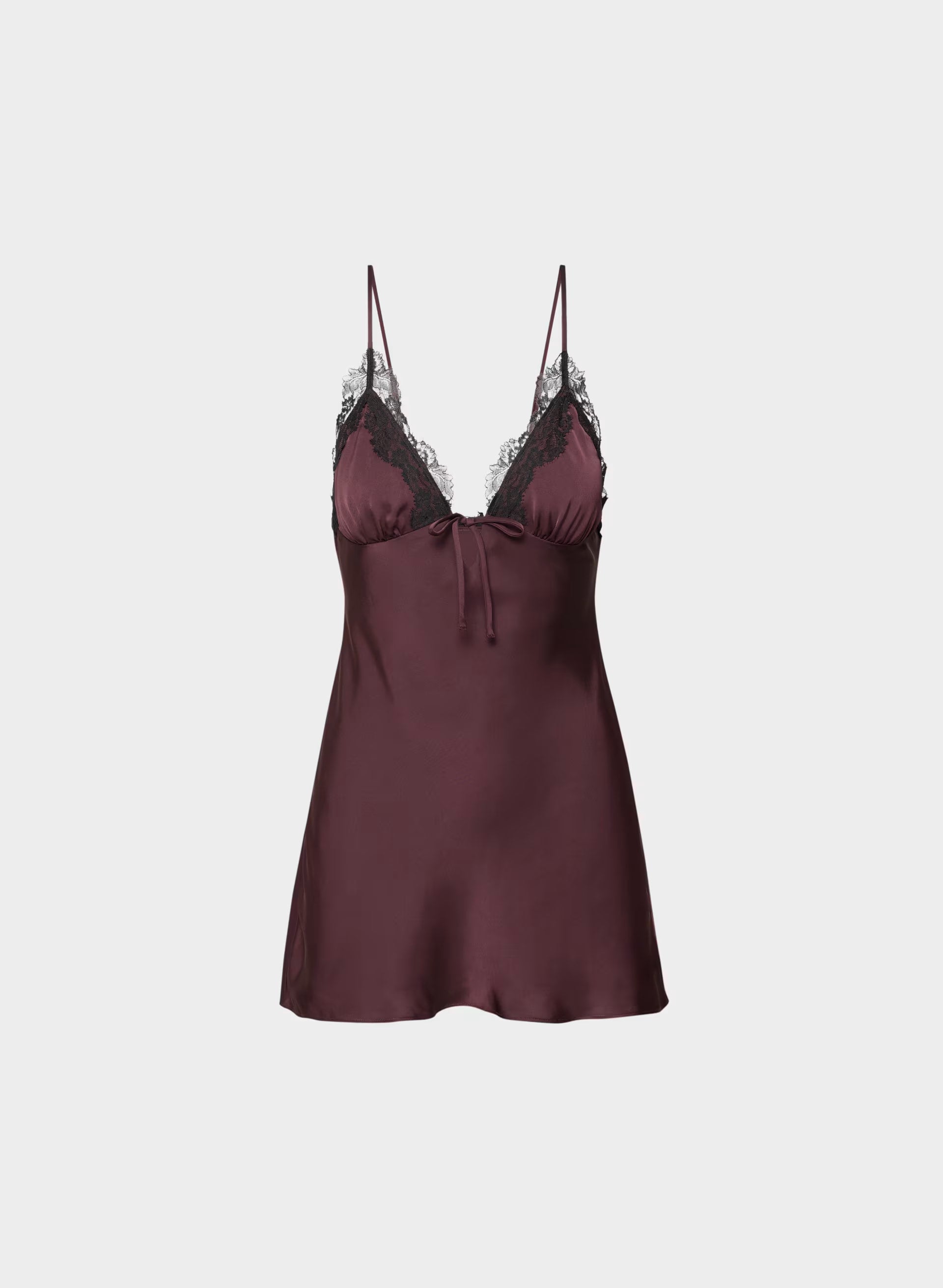 Starlet Satin Dress - CARDAMON/BLACK
