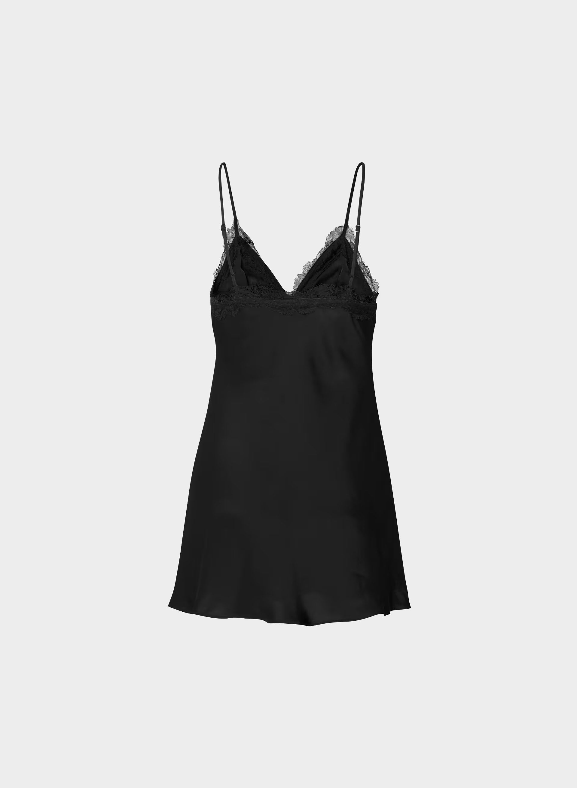 Starlet Satin Dress - BLACK