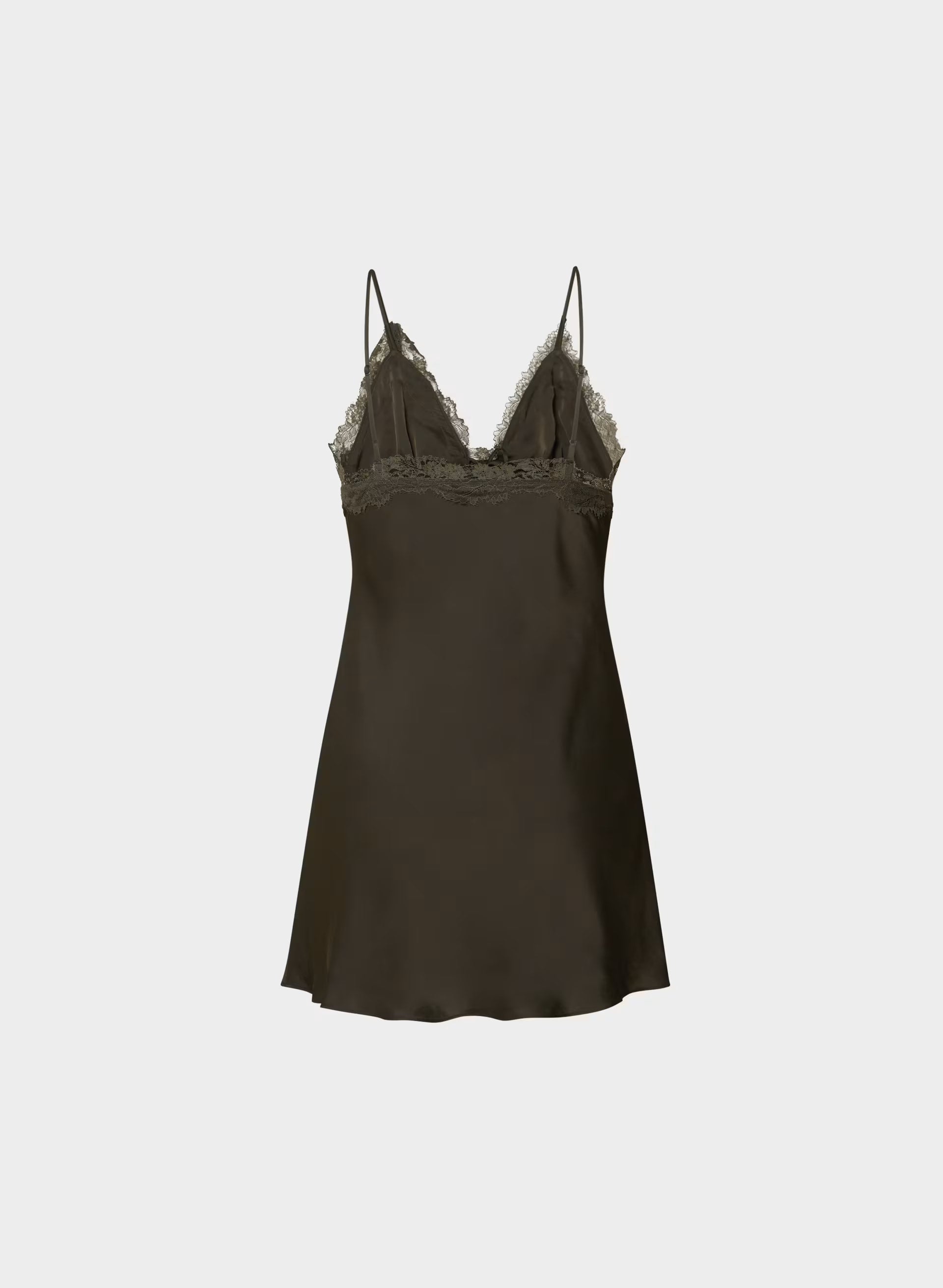 Starlet Satin Dress - CACAO NIB BROWN