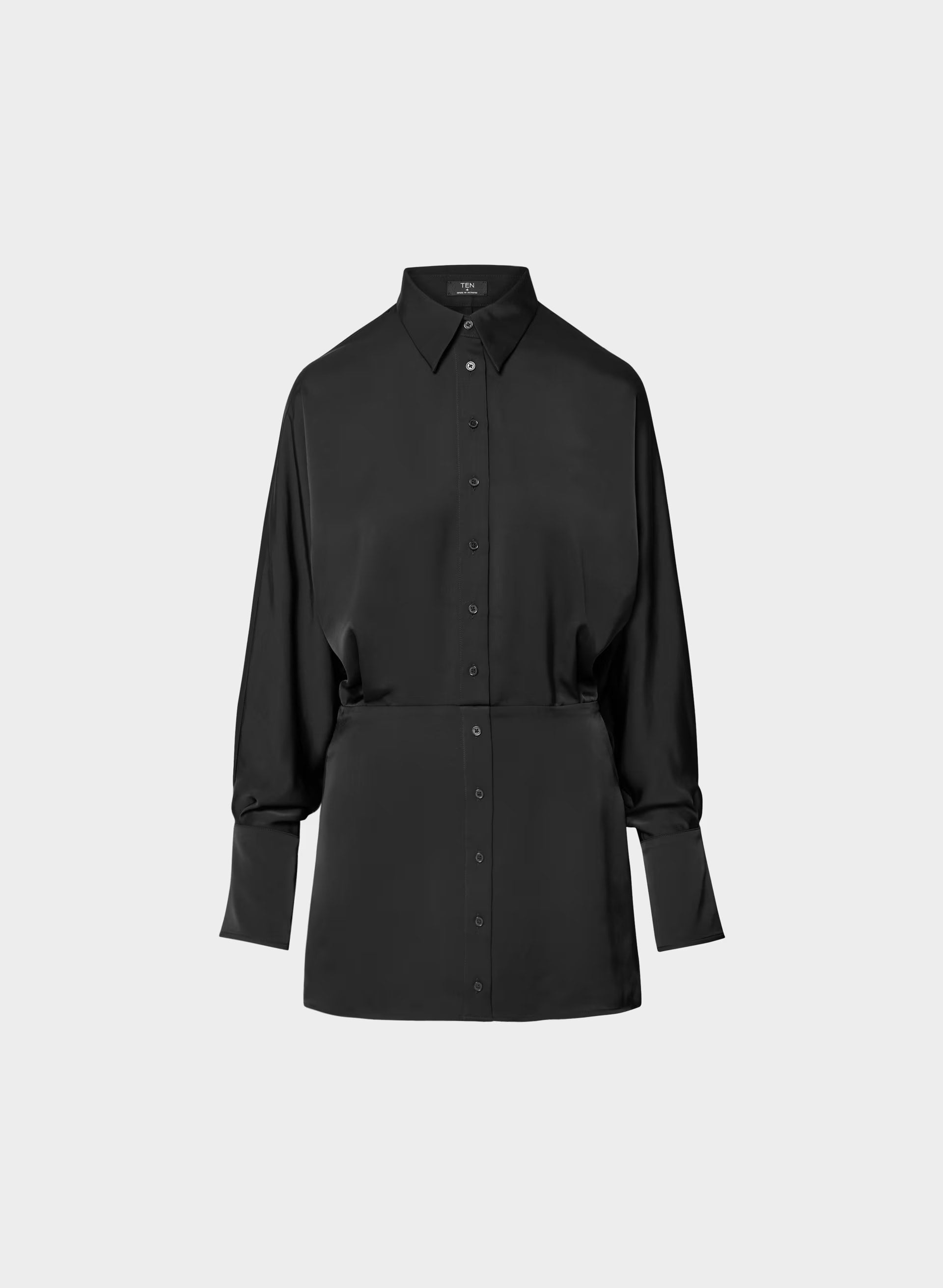Parlour Satin Dress - BLACK