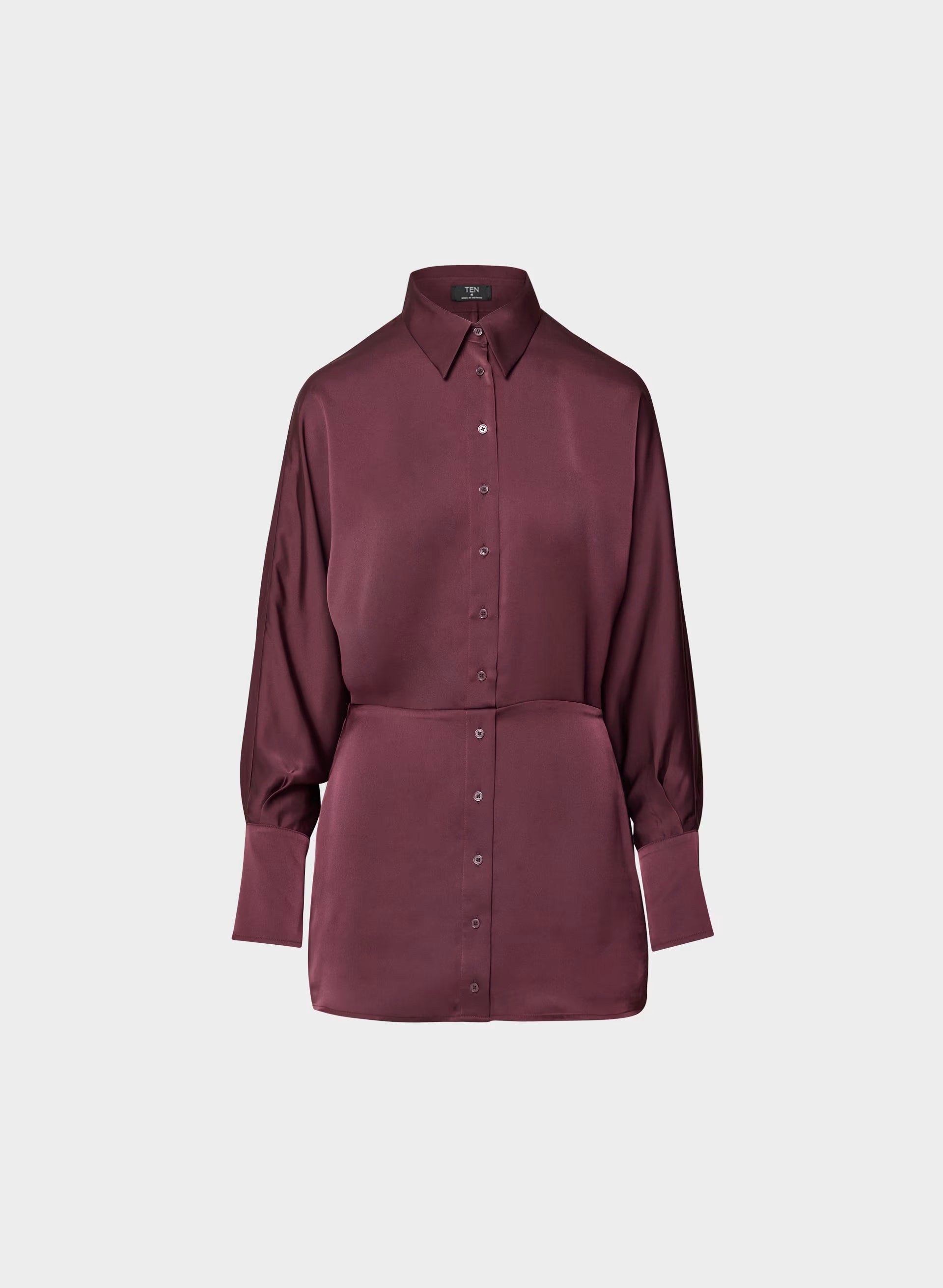 Parlour Satin Dress - GALA PLUM