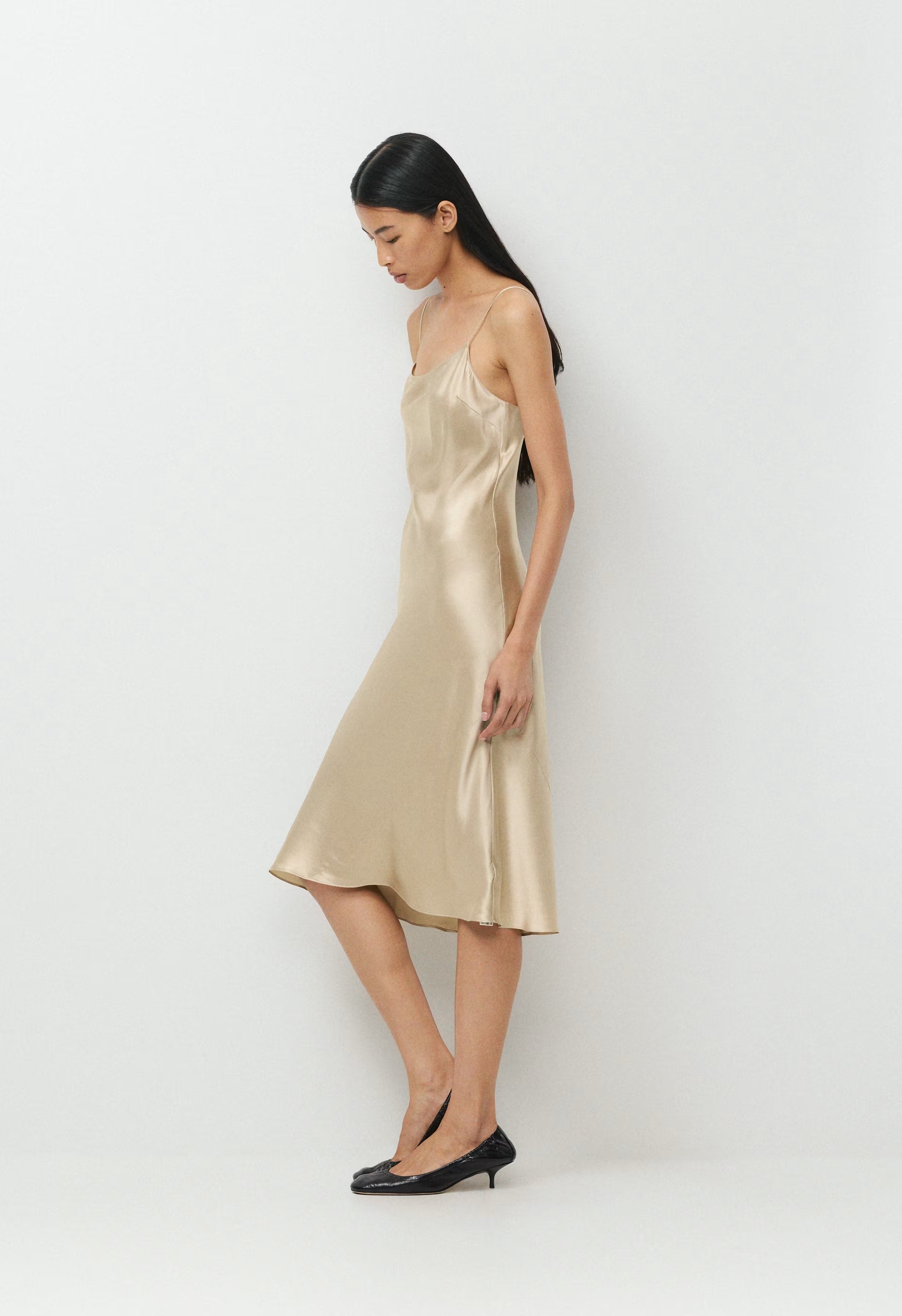 Charter Silk Dress - MARCONA BEIGE
