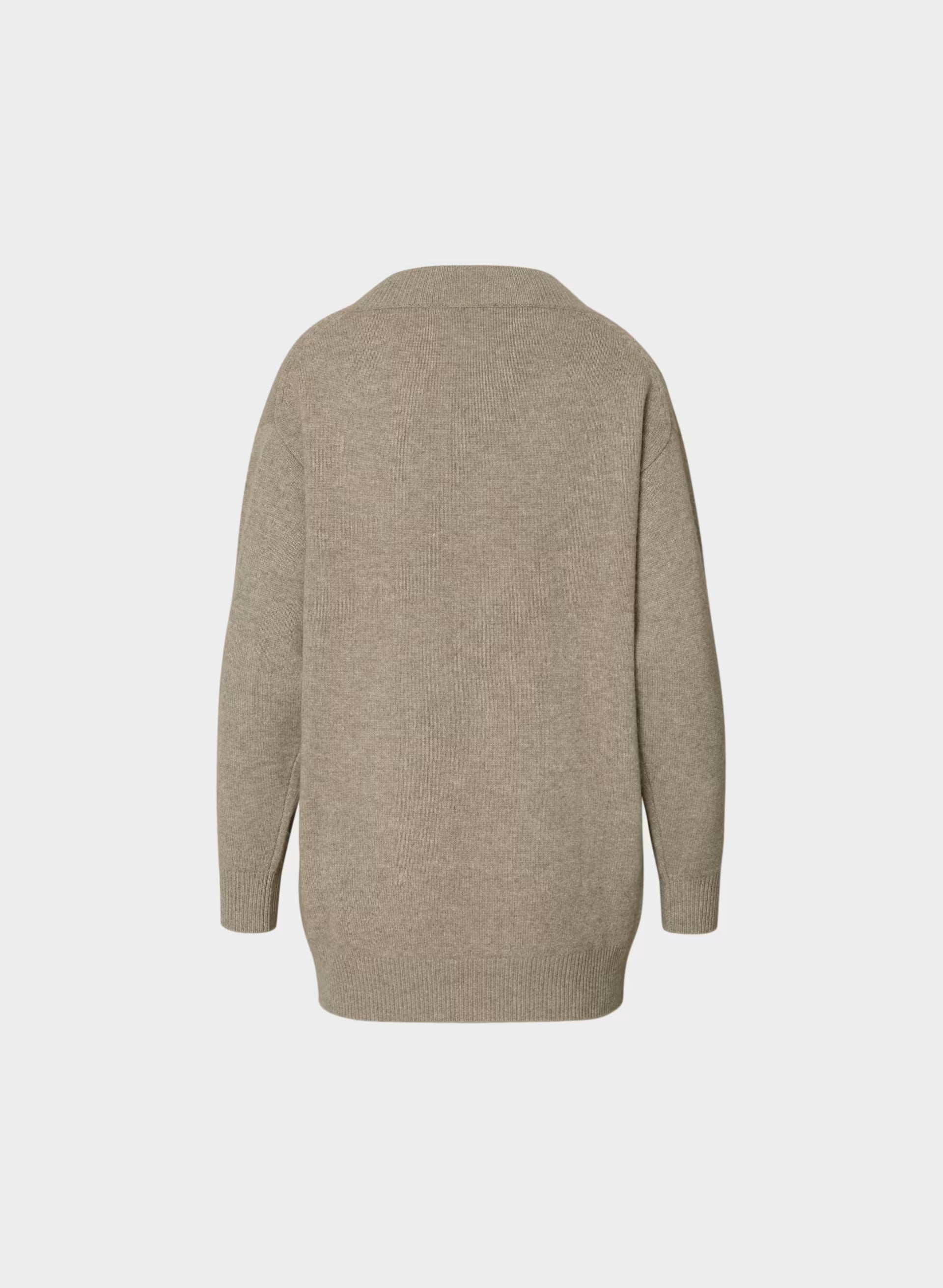 Essential Wool Cashmere Library Dress - HEATHER NOMAD TAUPE