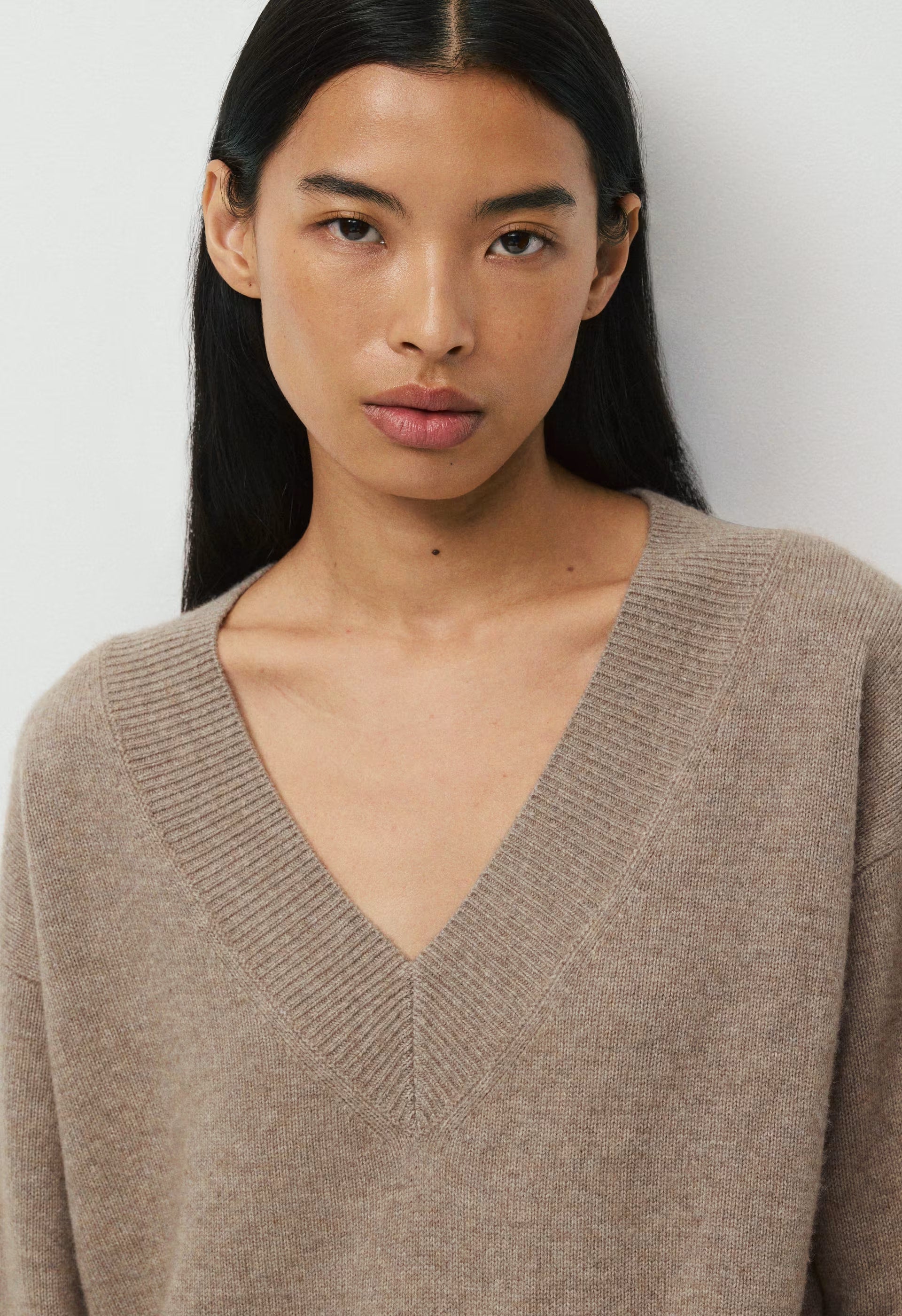 Essential Wool Cashmere Library Dress - HEATHER NOMAD TAUPE