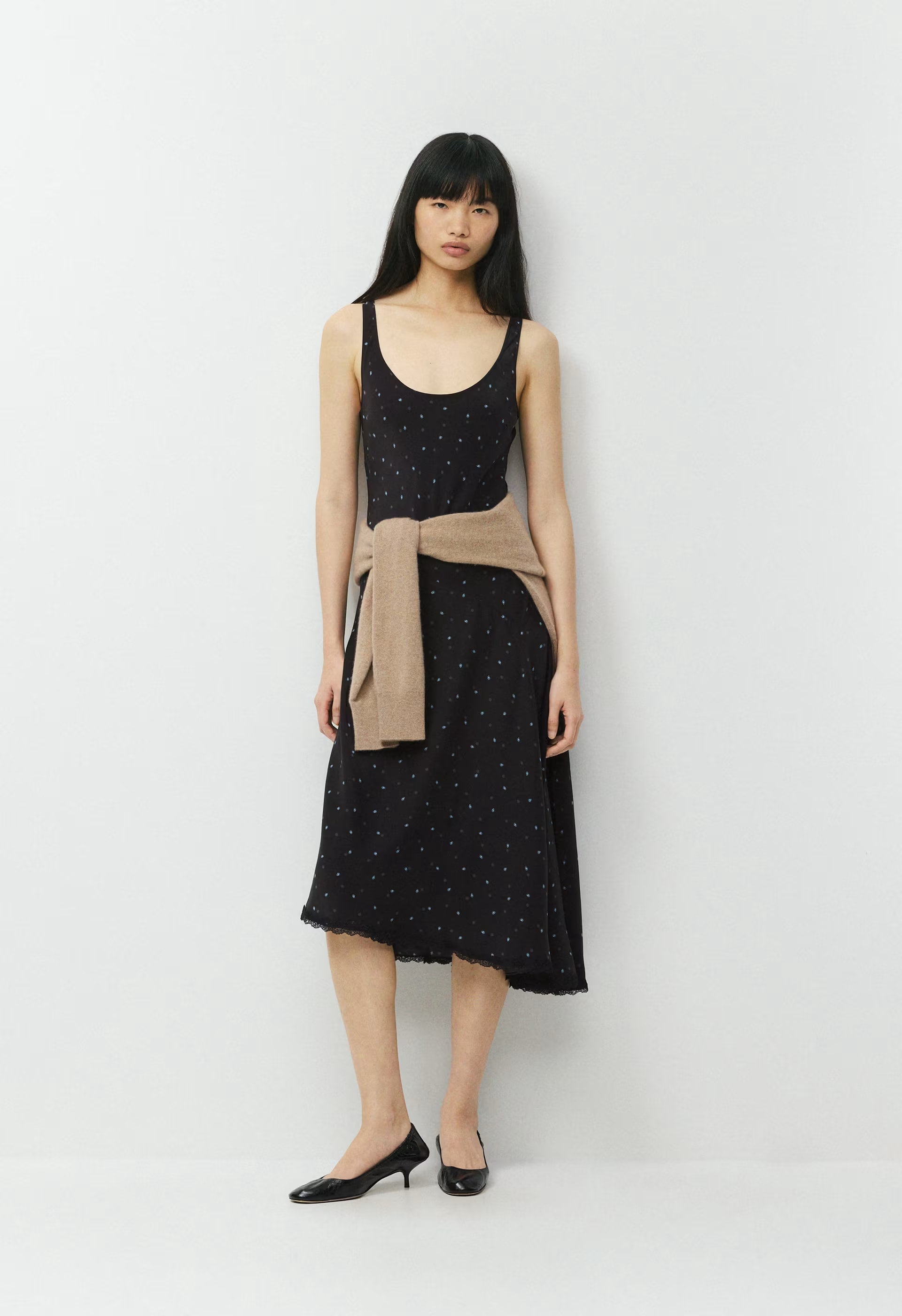 Lane Silk Dress - BLK/BLU MIRAGE