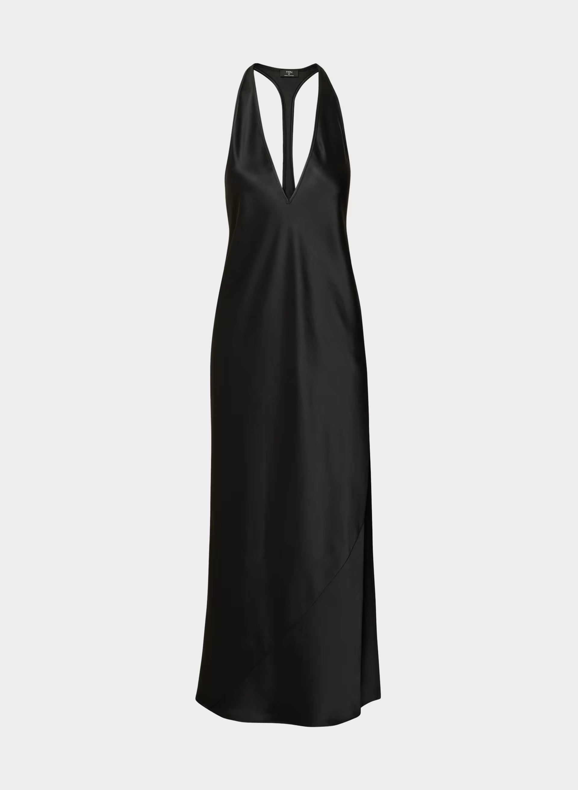 Spotlight Satin Dress - BLACK
