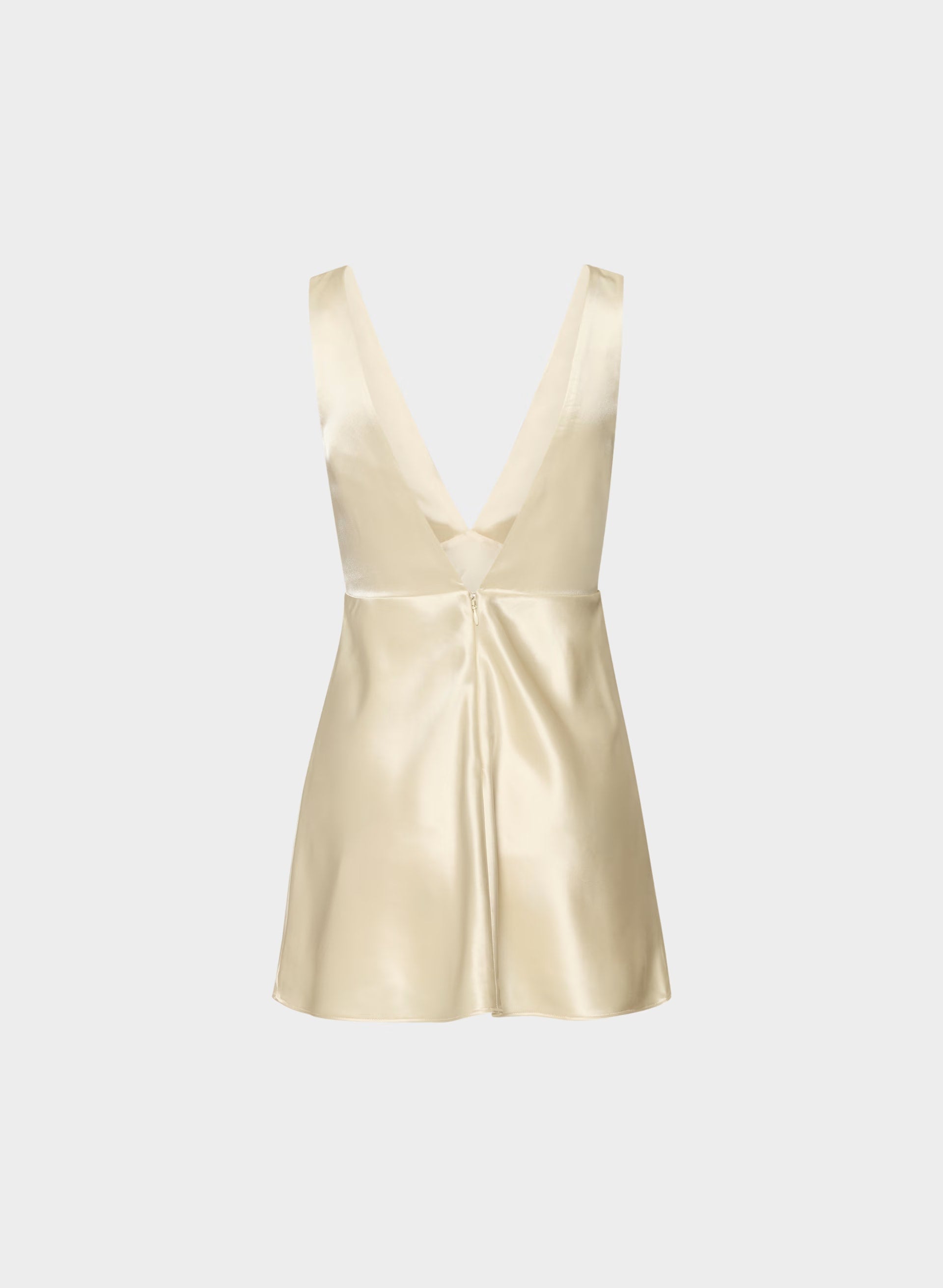 Matinee Satin Dress - SEASIDE CREAM