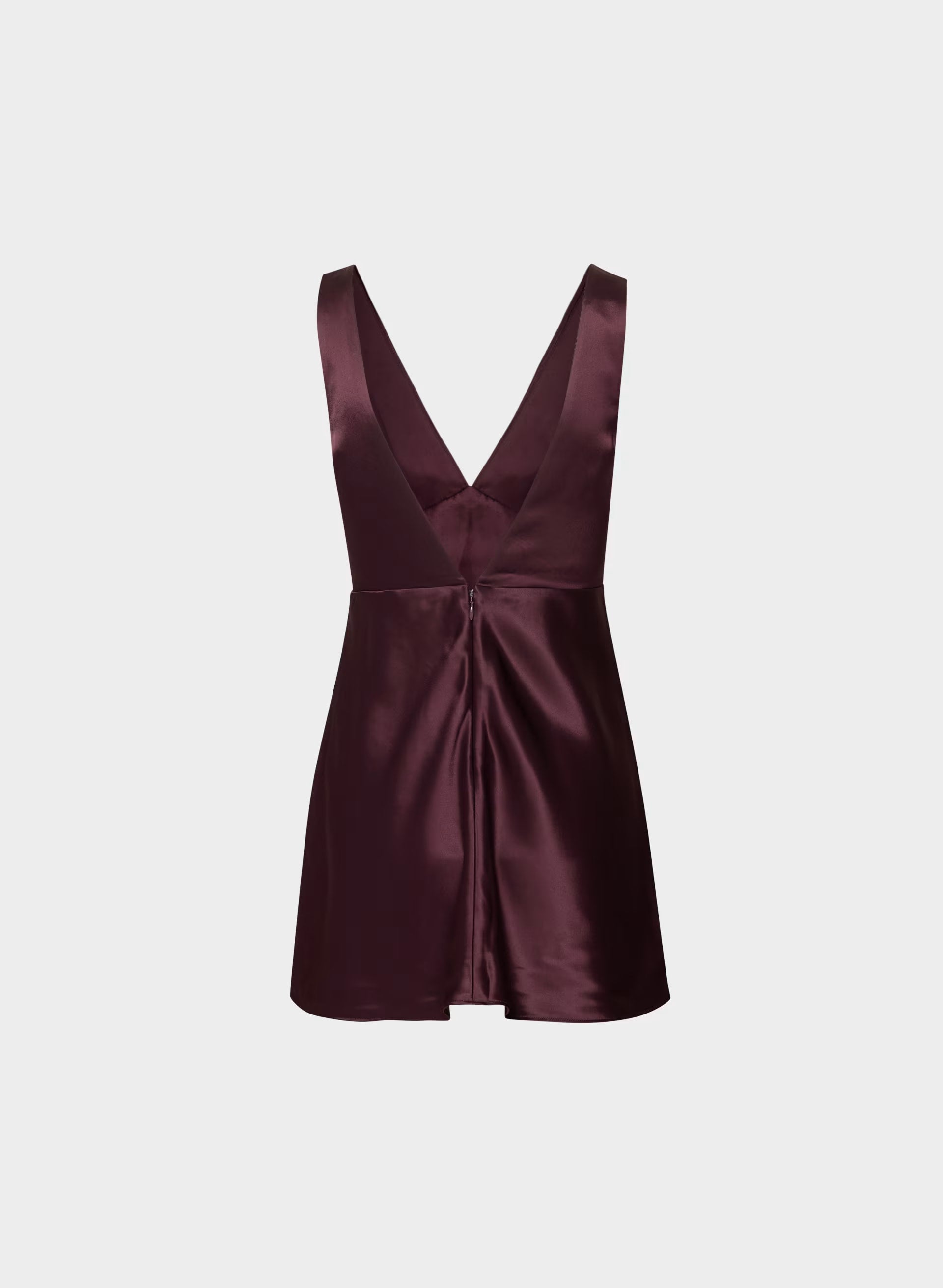 Matinee Satin Dress - GALA PLUM