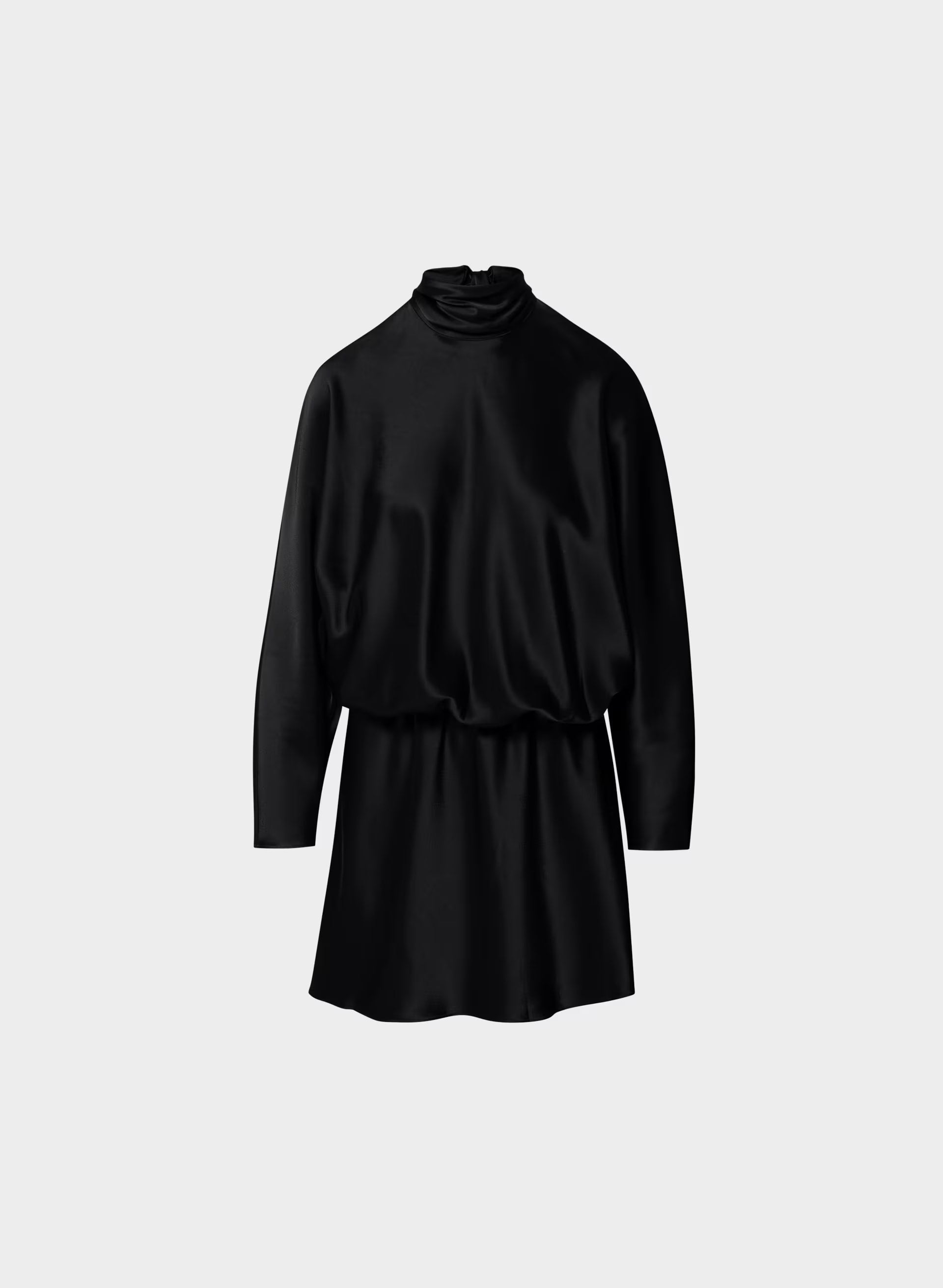Purview Satin Dress - BLACK