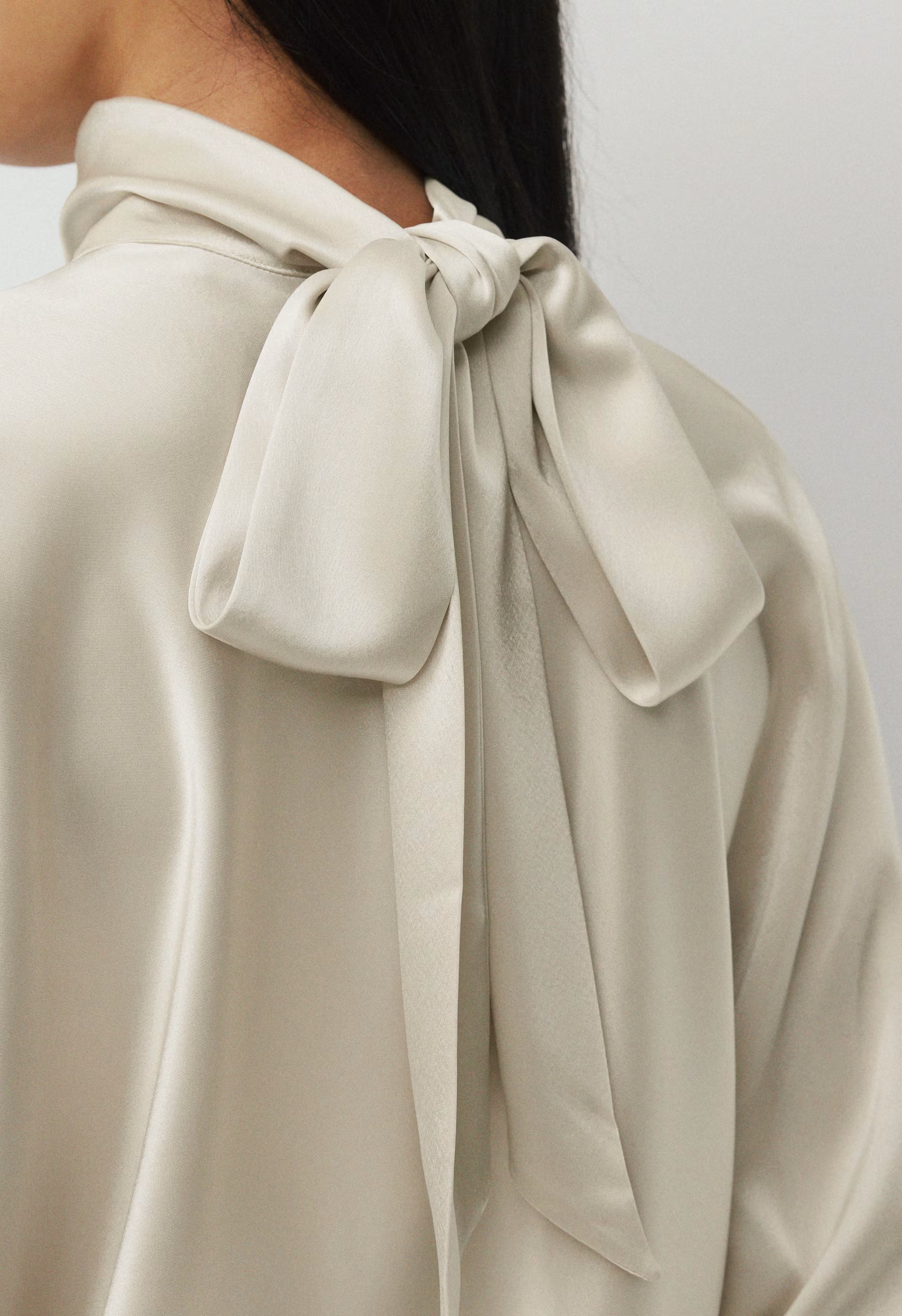 Purview Satin Dress - MATTE PEARL