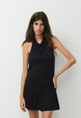 Effie Halter Dress - BLACK