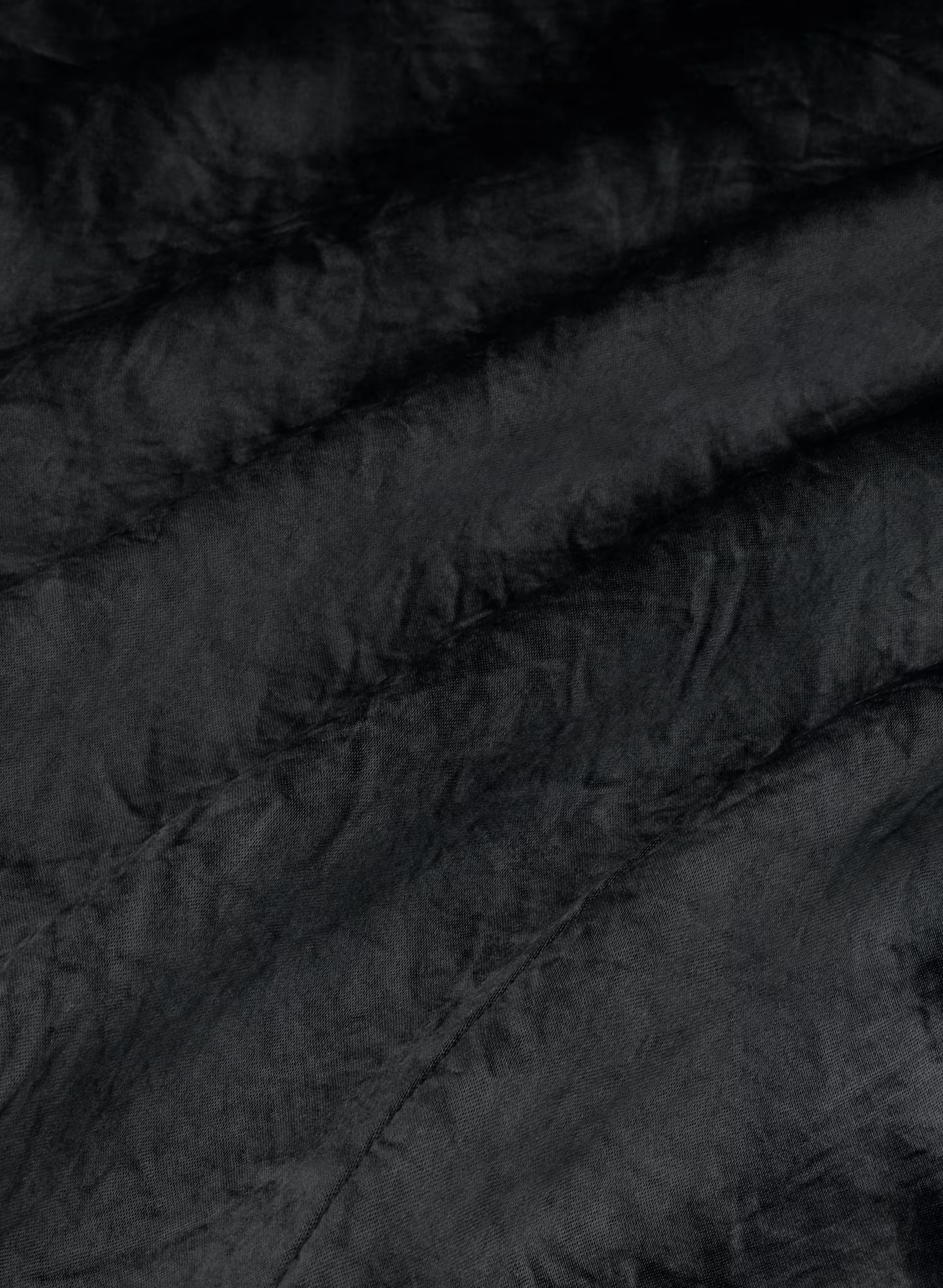 Windswept Satin Dress - BLACK