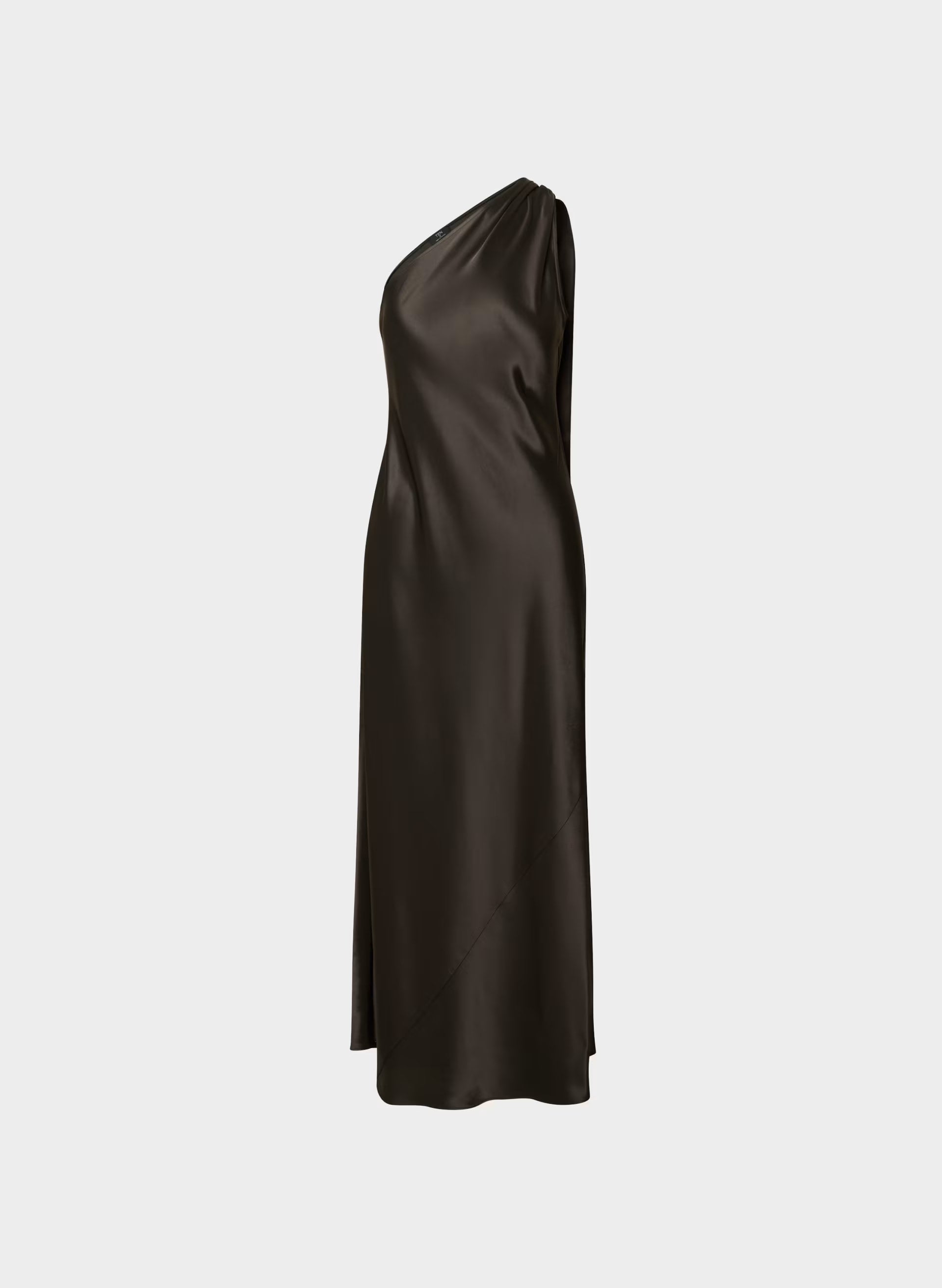 Verve Satin Dress - CACAO NIB BROWN