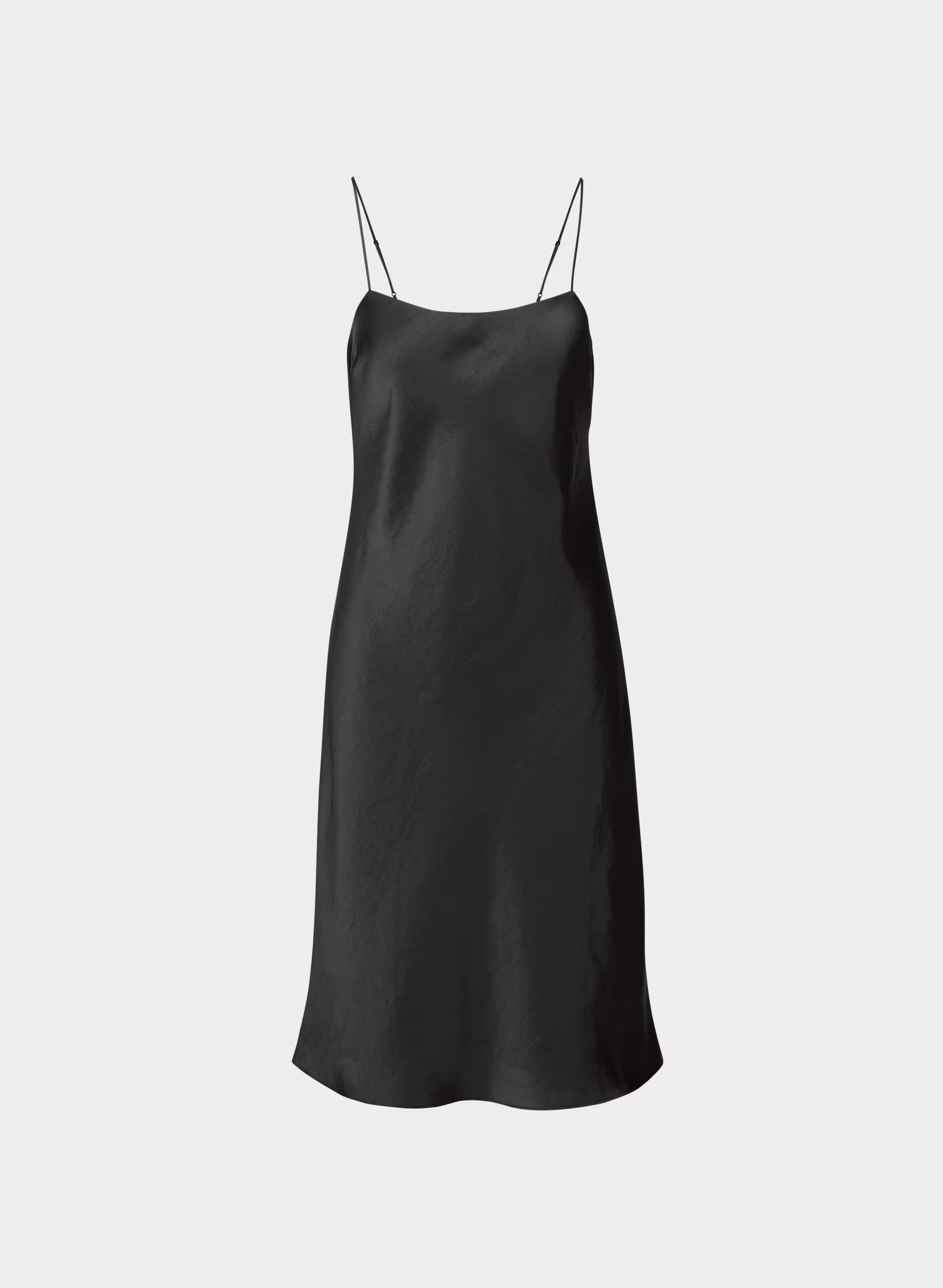 Fresca Satin Cami Dress - BLACK