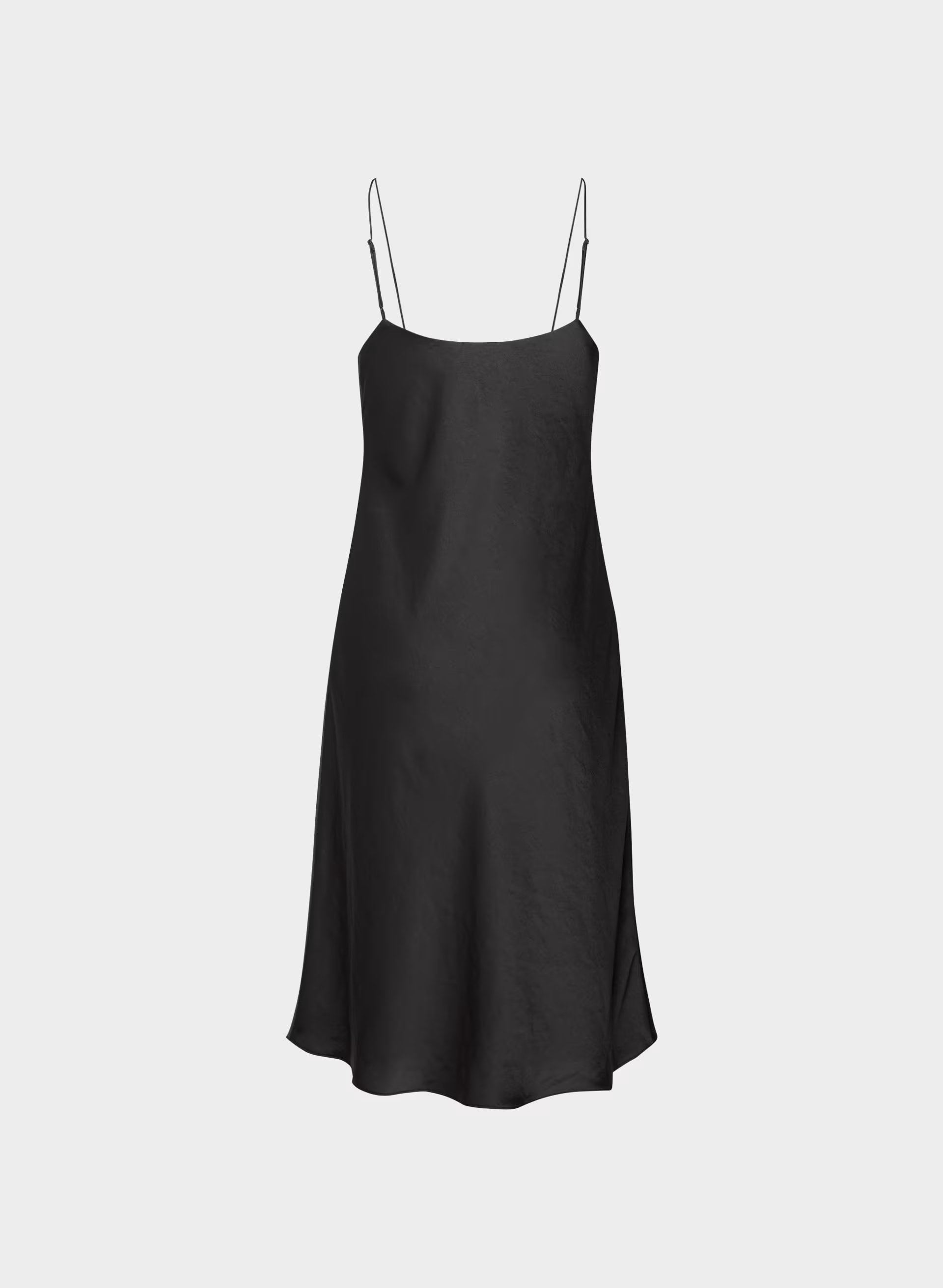 Fresca Satin Cami Dress - BLACK