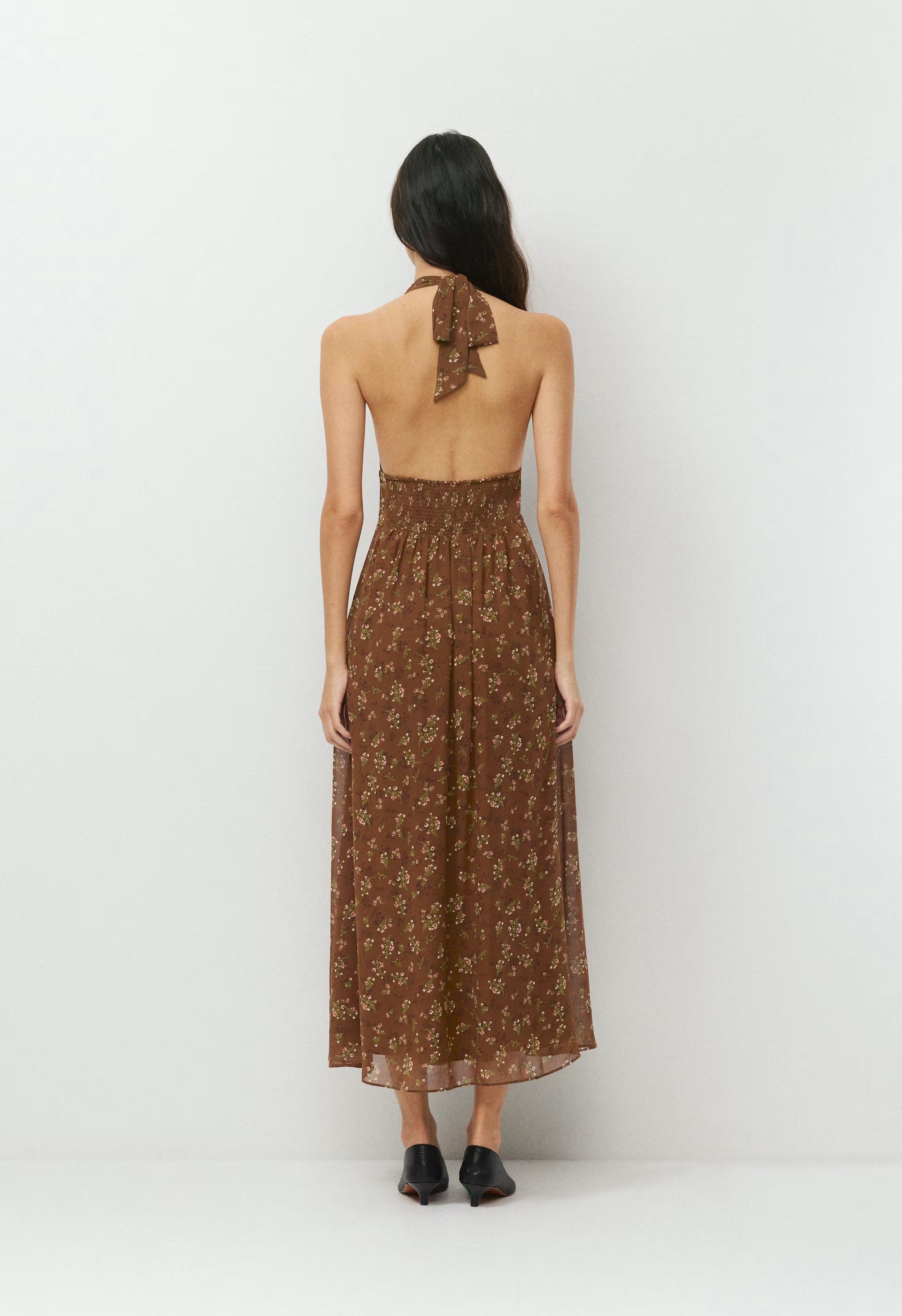 Orchardine Halter Dress - CHCLTR BWN/PNK