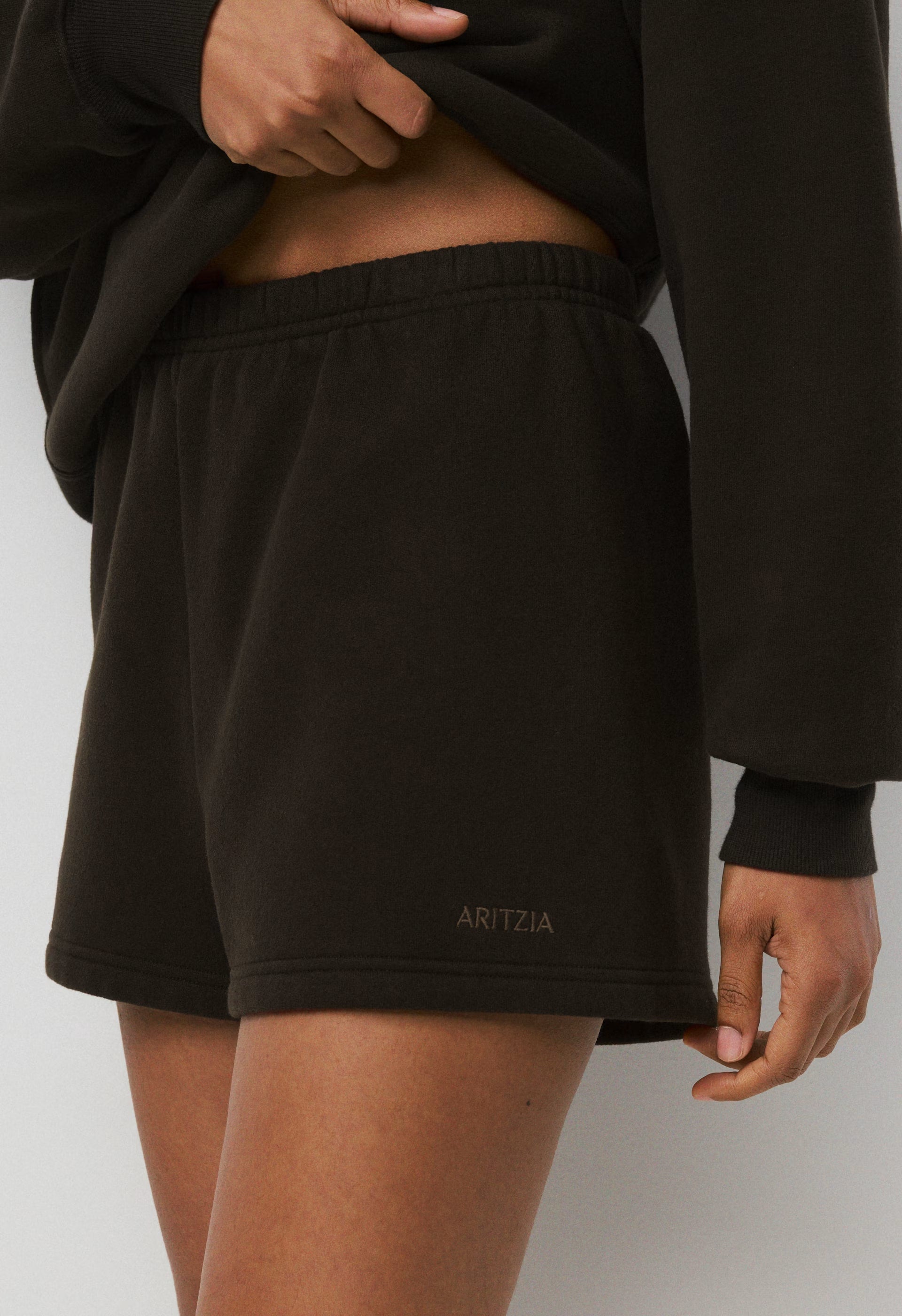 Cozy Sweatfleece Perfect Hi-Rise Mini Short - NO-STRESS LIGHT BLUE