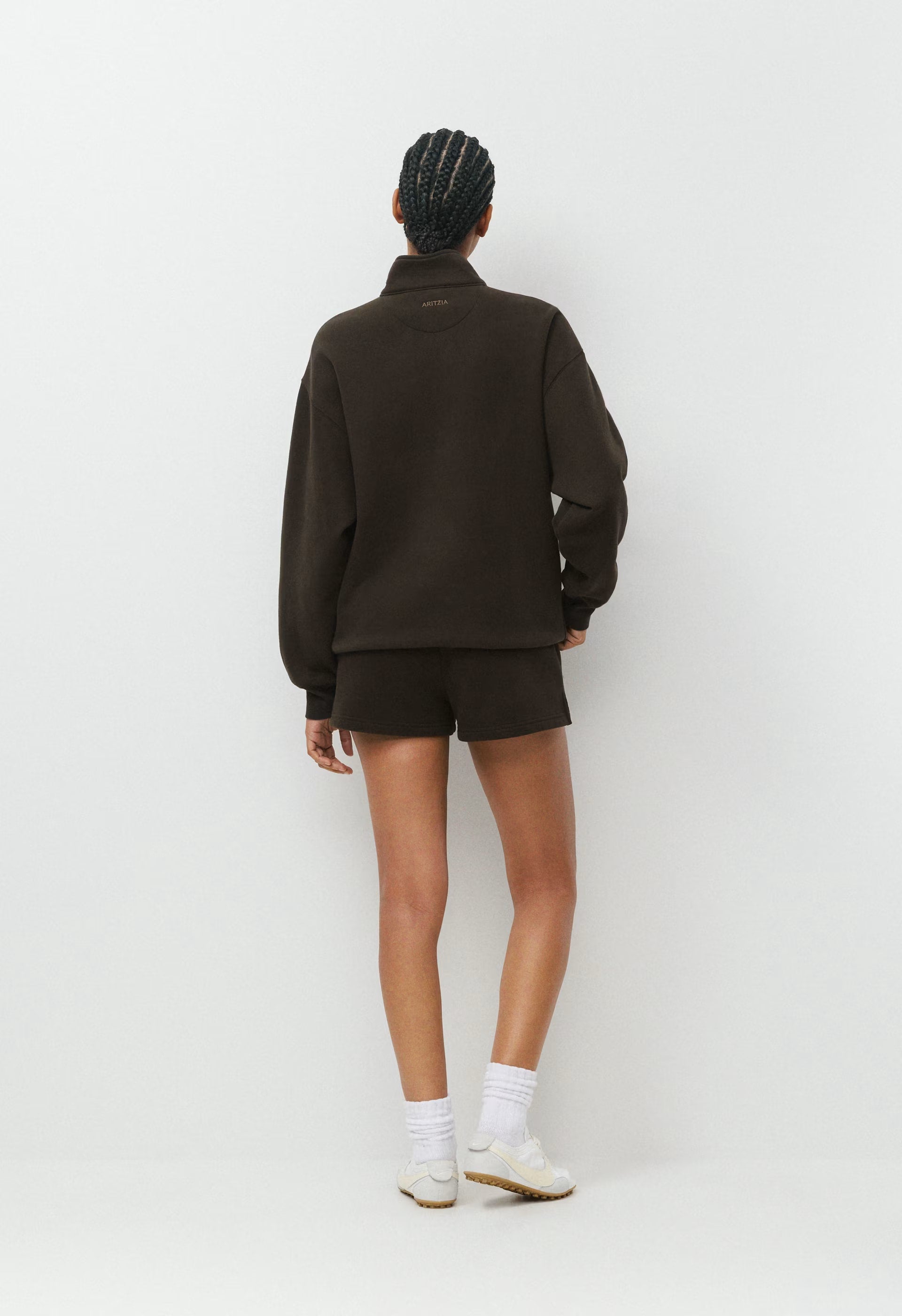 Cozy Sweatfleece Perfect Micro Short - CACAO NIB BROWN