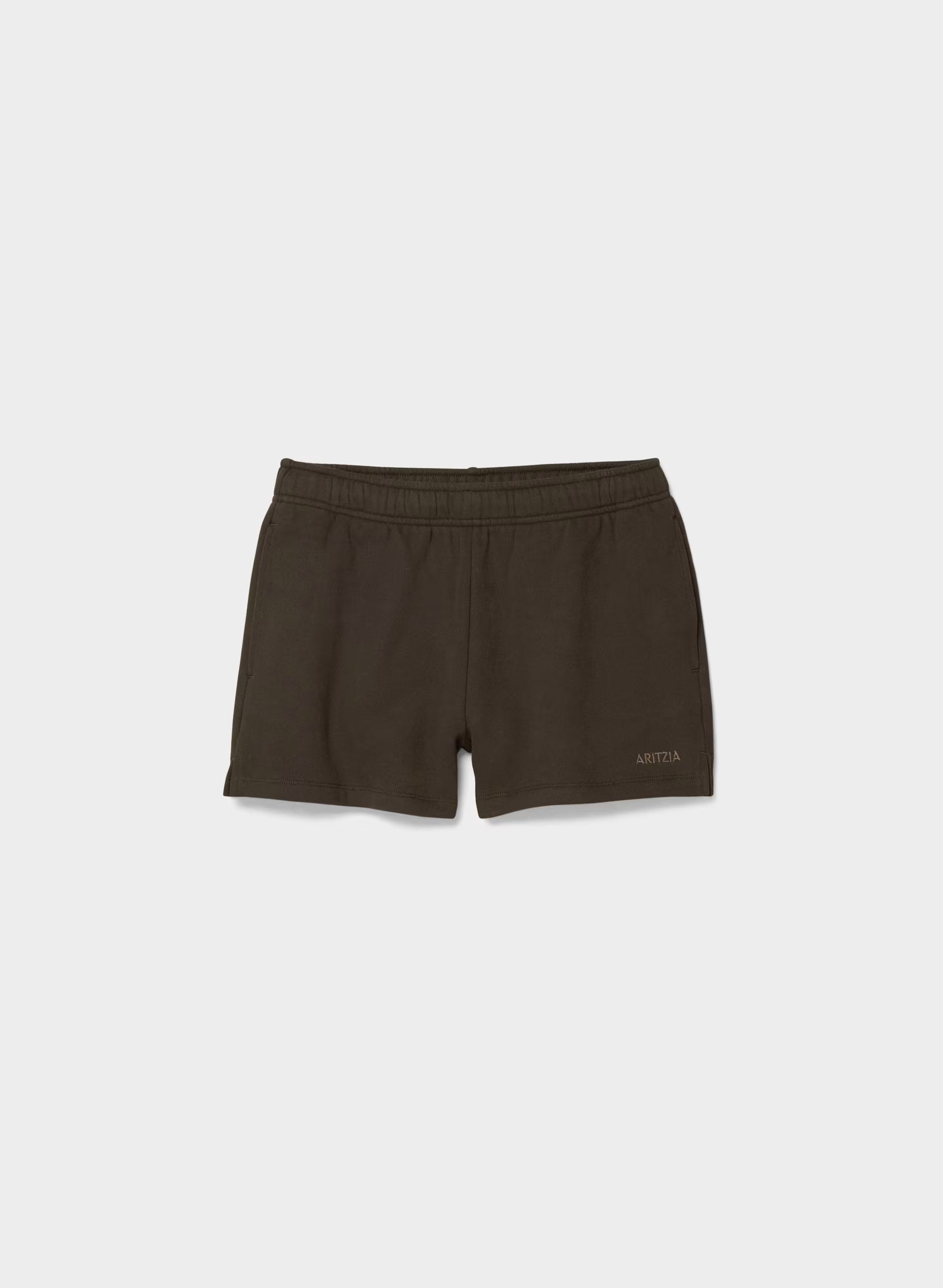 Cozy Sweatfleece Mega Hi-Rise Mini Short - CACAO NIB BROWN