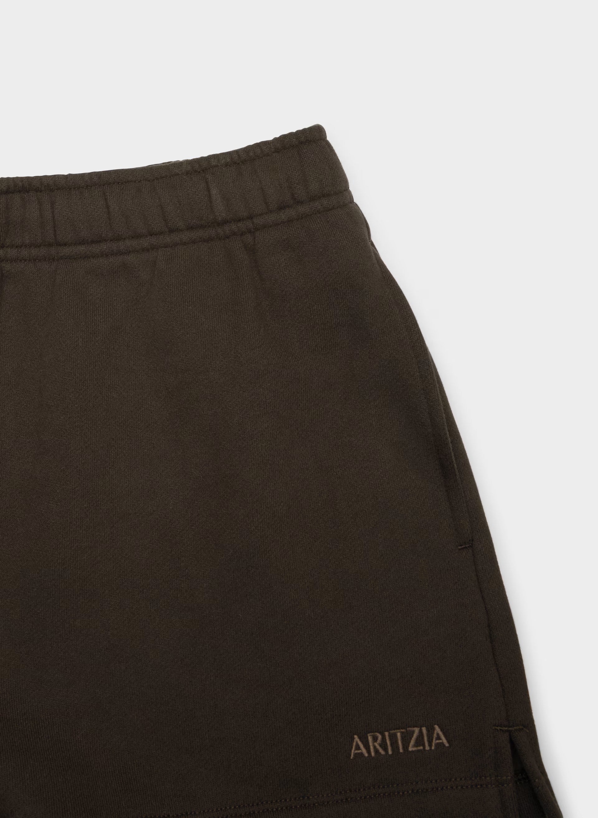 Cozy Sweatfleece Mega Hi-Rise Mini Short - CACAO NIB BROWN