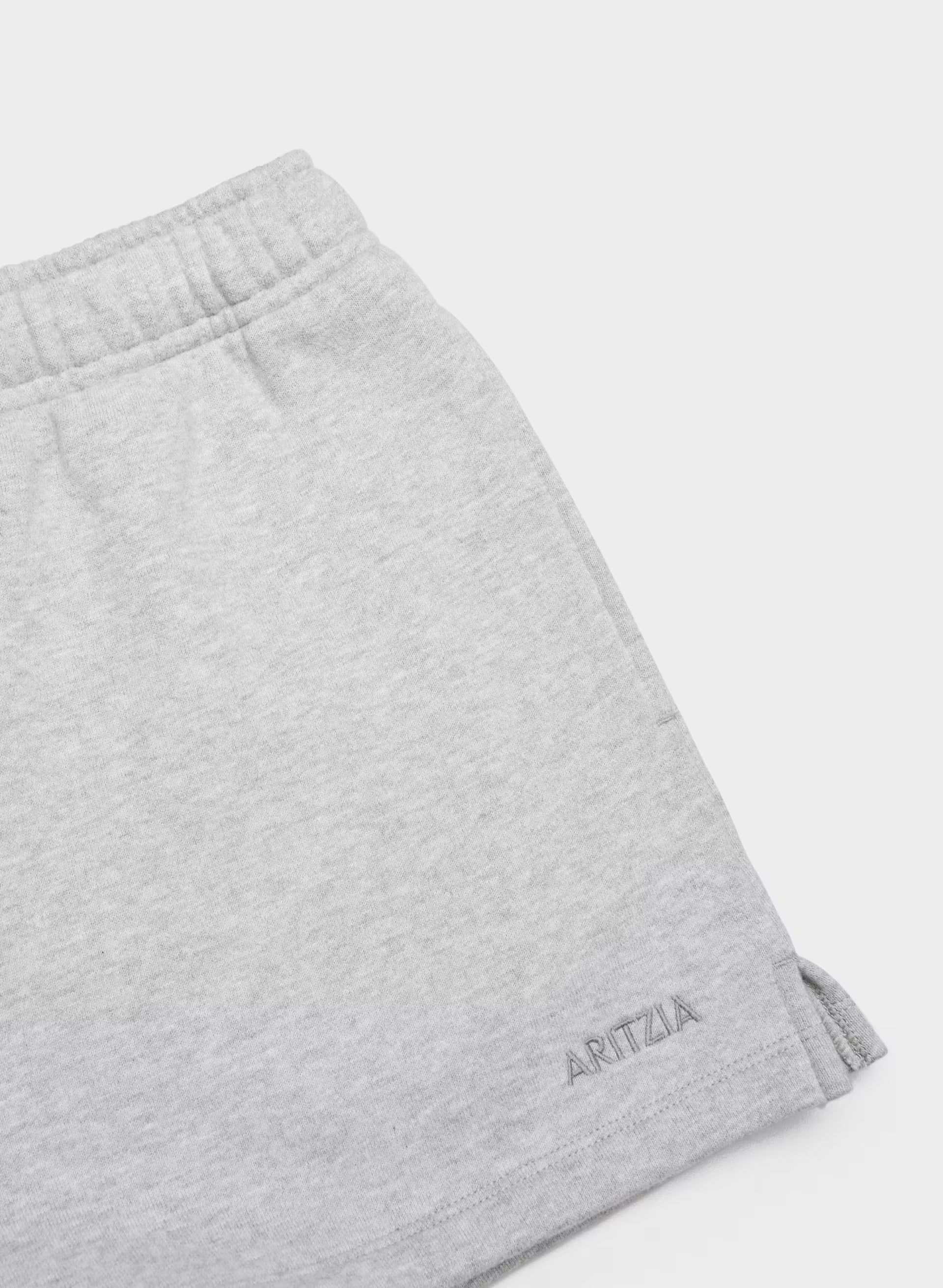 Cozy Sweatfleece Mega Hi-Rise Mini Short - HEATHER CHROME