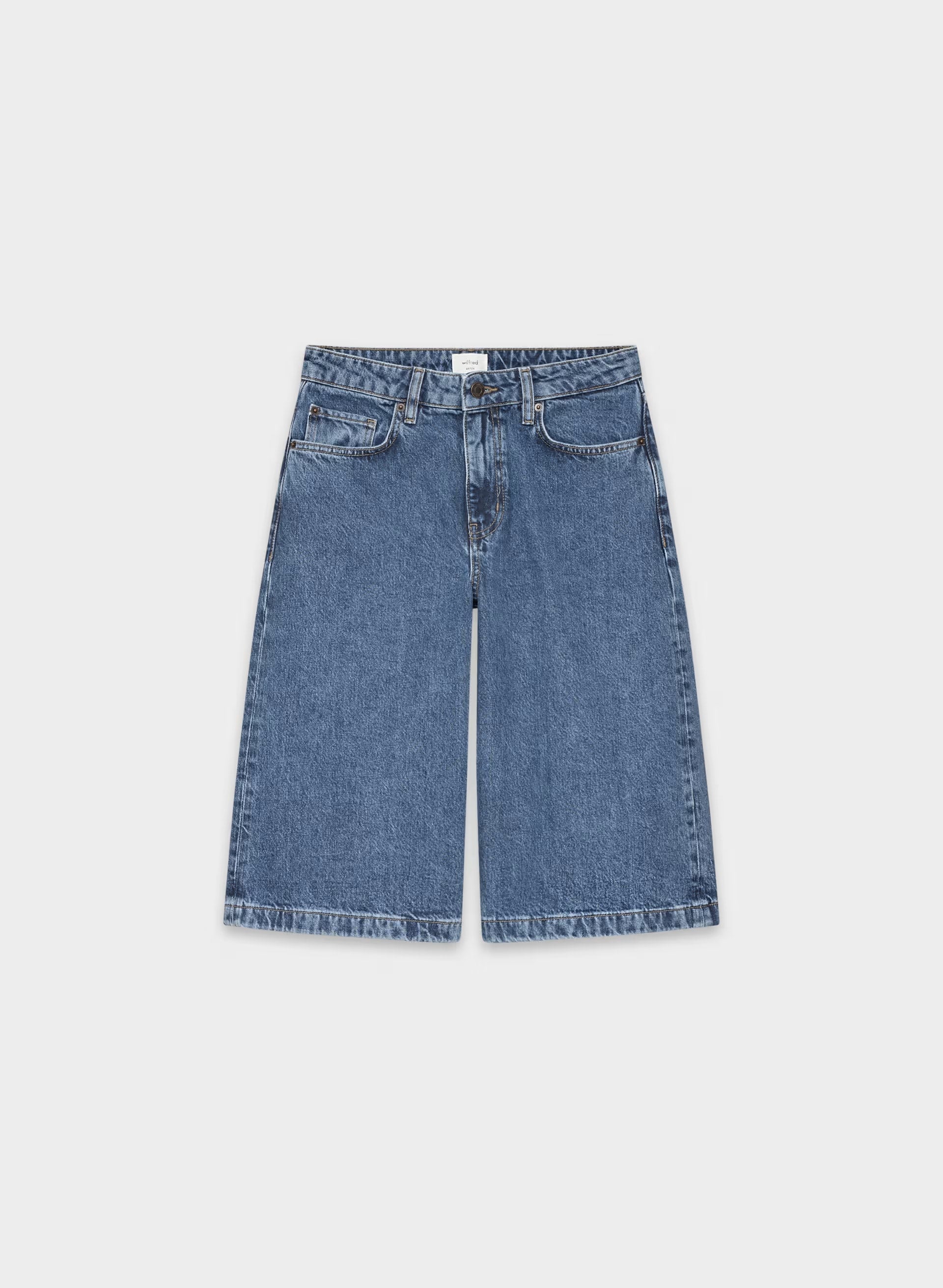 Publicity Below-Knee Denim Short - NO-STRESS MEDIUM BLUE
