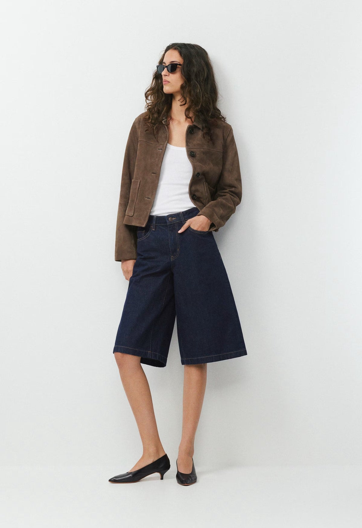 Publicity Below-Knee Denim Short - NO-STRESS DARK BLUE