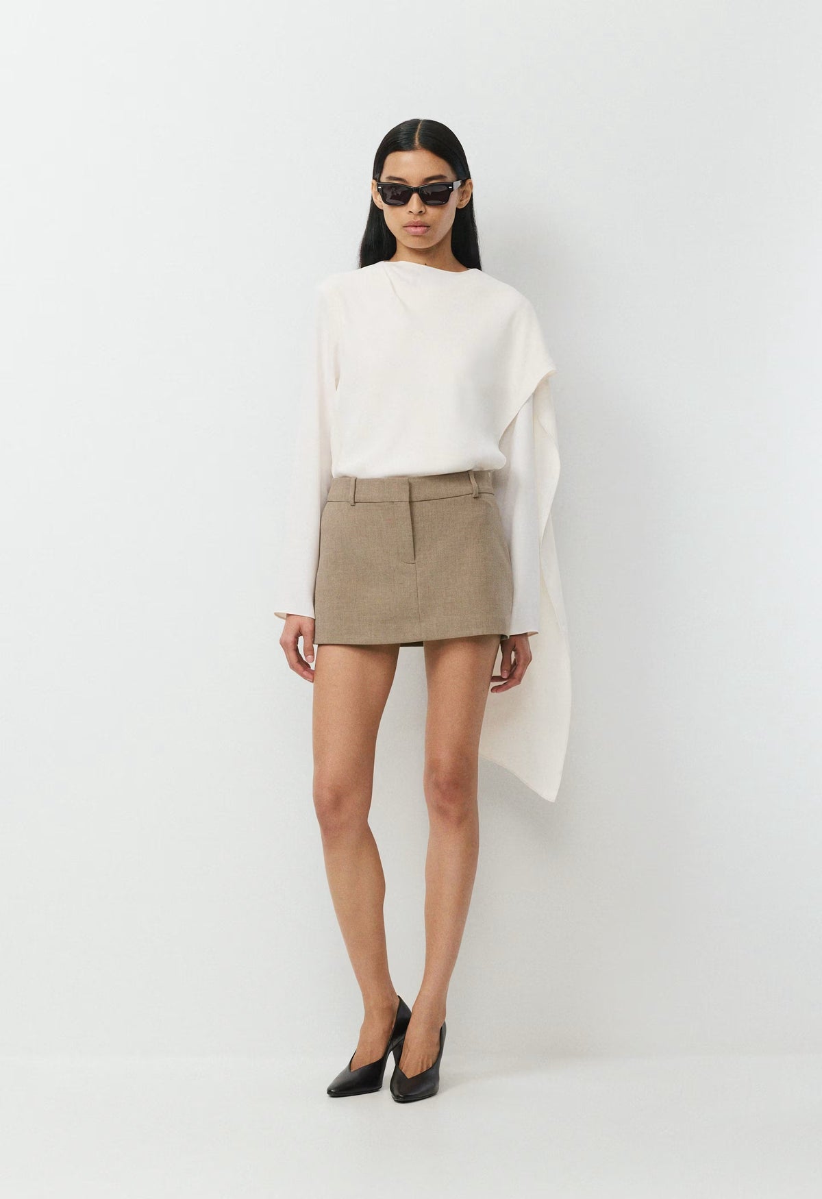 Chisel Micro Skort - Eversential™ - HEATHER GREY TAUPE