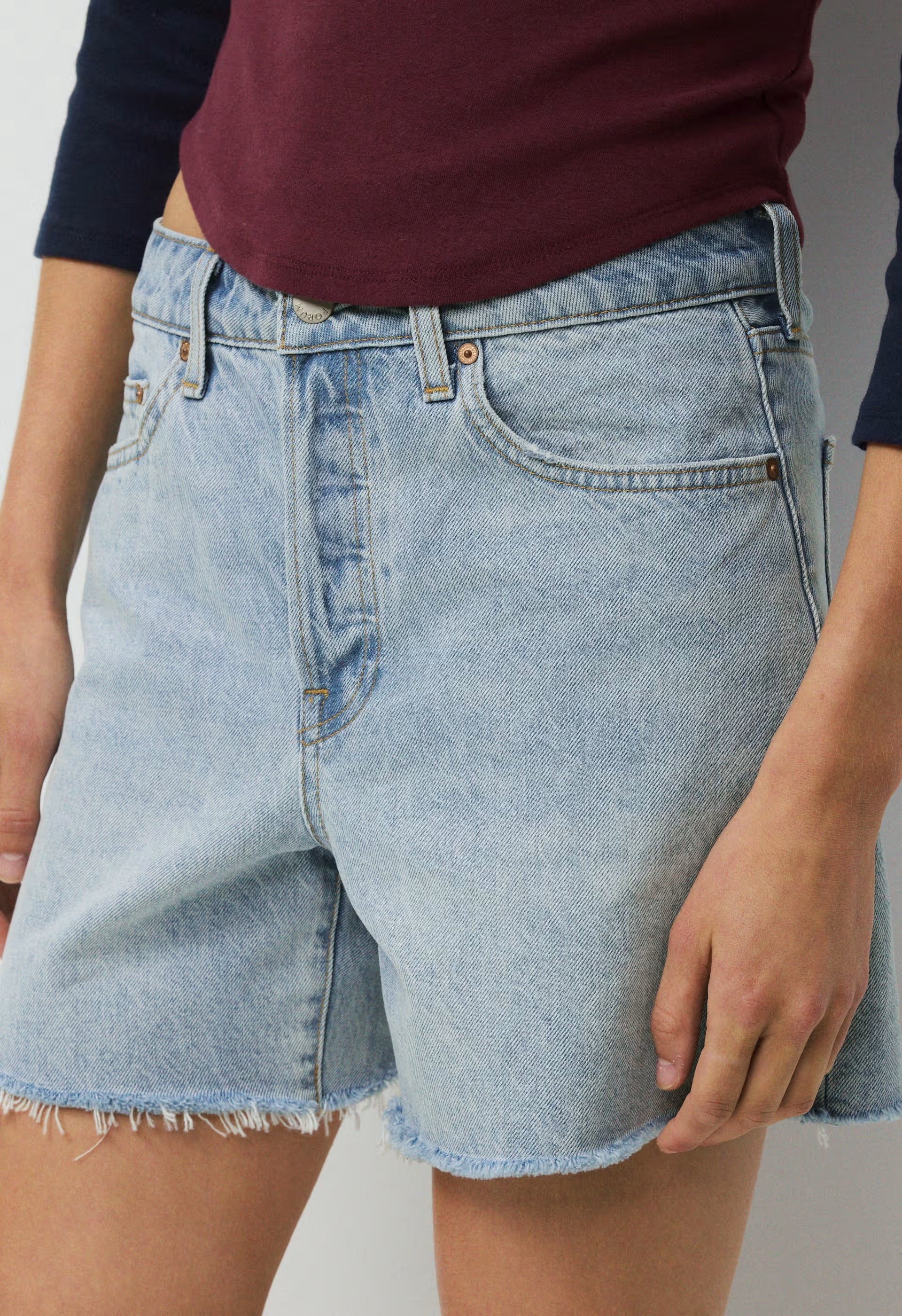 Denim Forum The Ex-Boyfriend Hi Mid-Thigh Denim Short - 15 YRS BRL THR BLEU