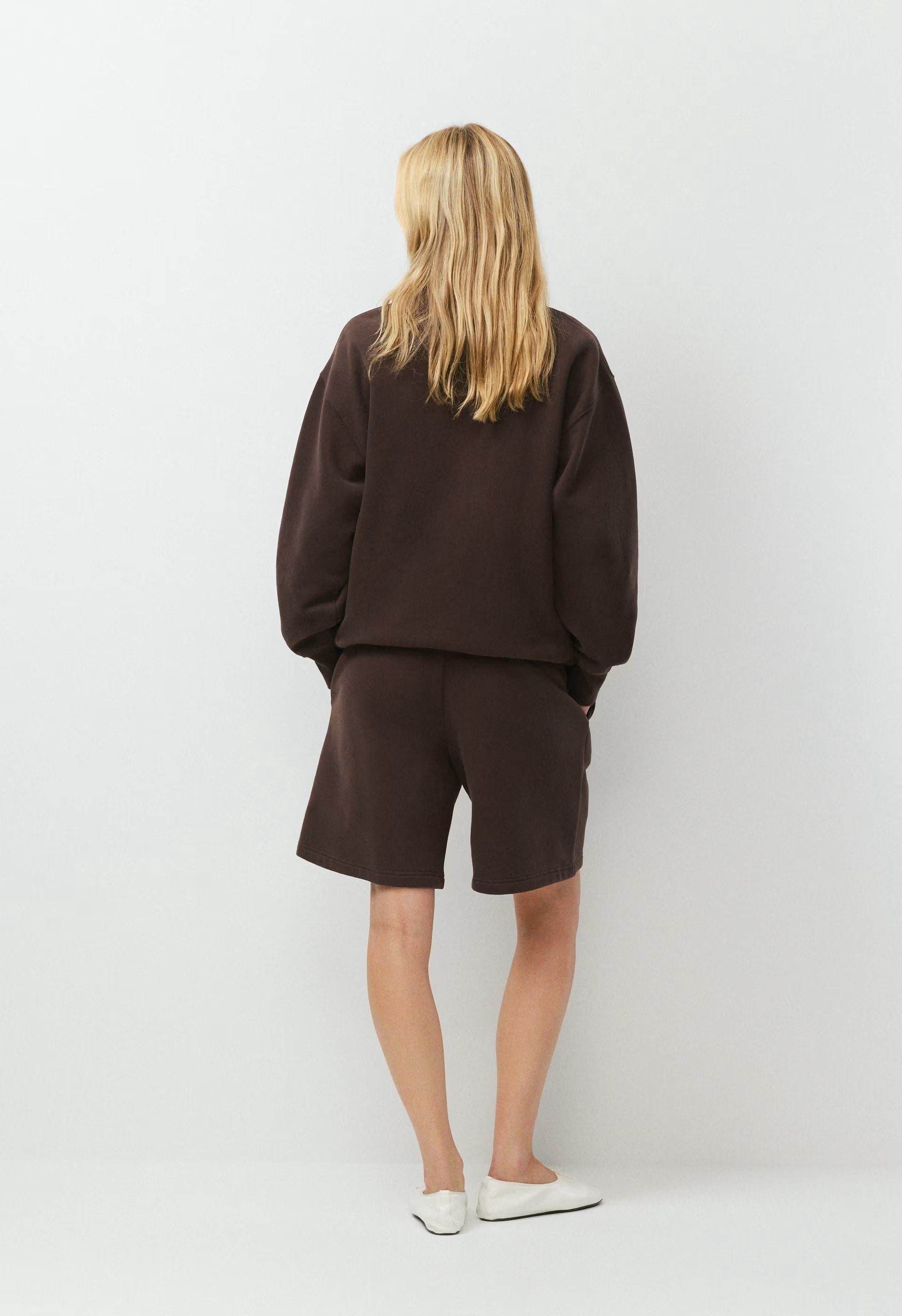 Cozy Sweatfleece Mega Above-Knee Short - RICH MOCHA BROWN