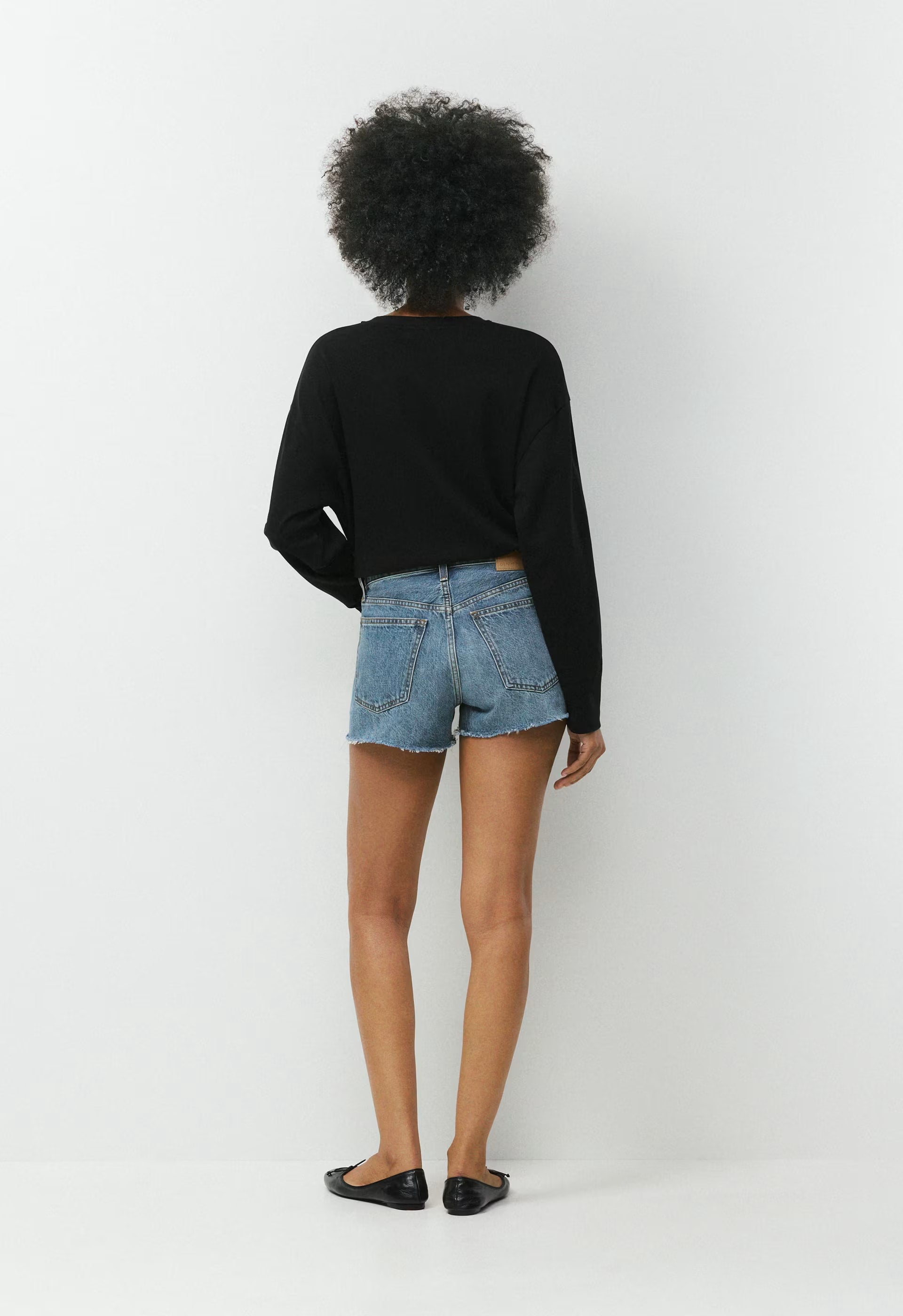 Denim Forum The ‘90s Vintage Hi-Rise Mini Denim Short - VINTAGE MEDIUM BLUE