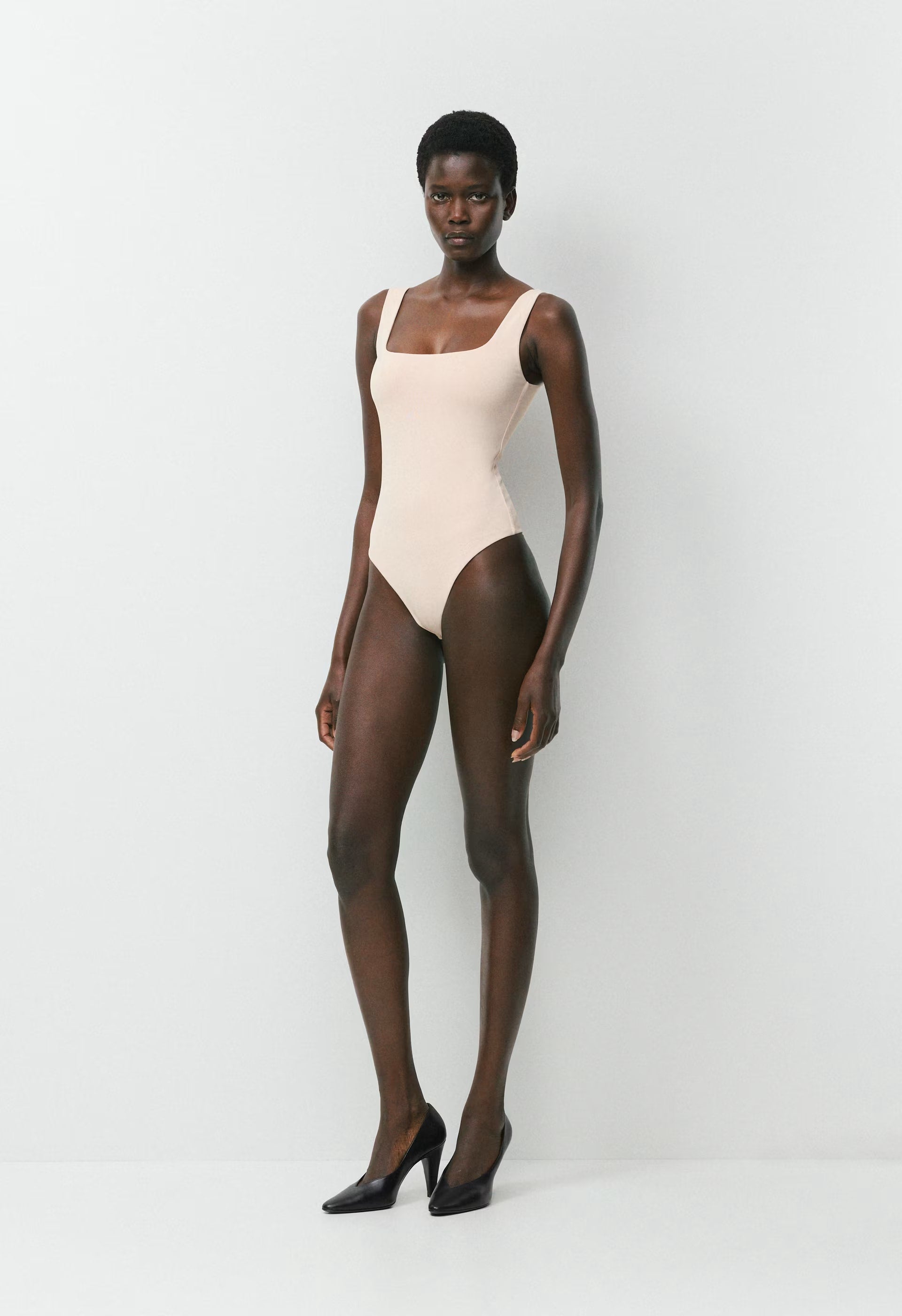 Original Contour Pursue Squareneck Bodysuit - BLACK