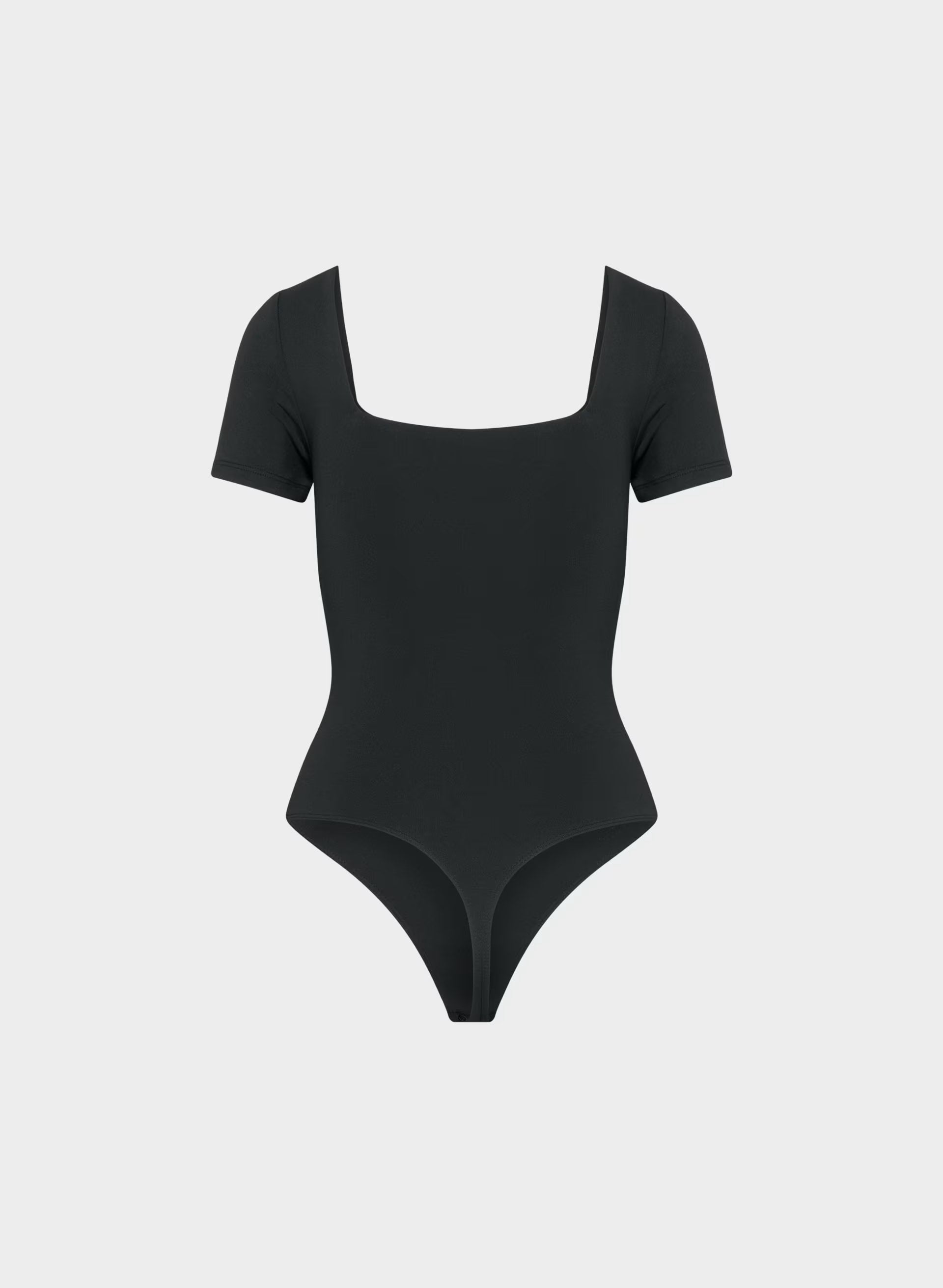 Original Contour Manner Squareneck Bodysuit - BLACK