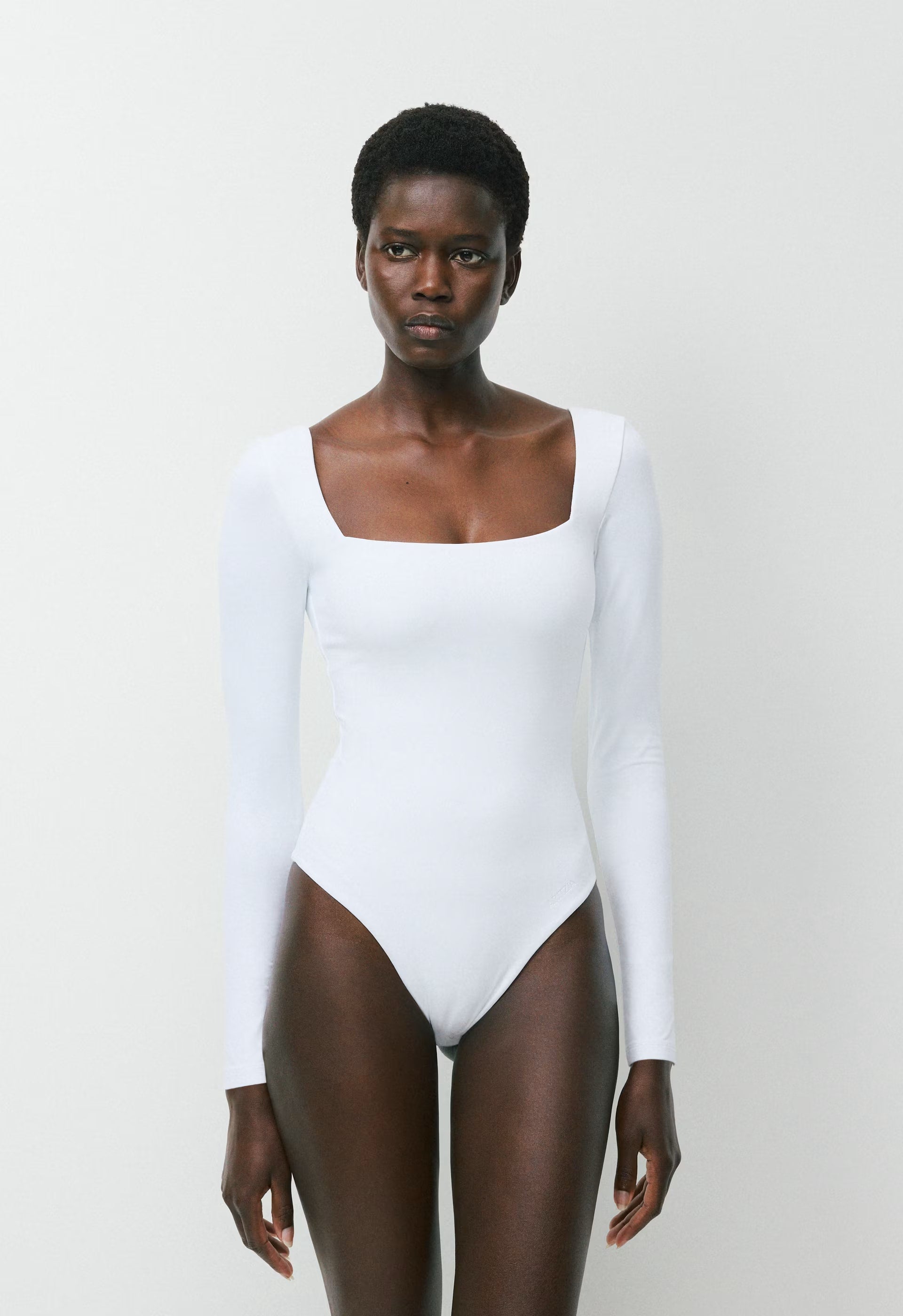 Original Contour Headway Squareneck Bodysuit - BRIGHT WHITE