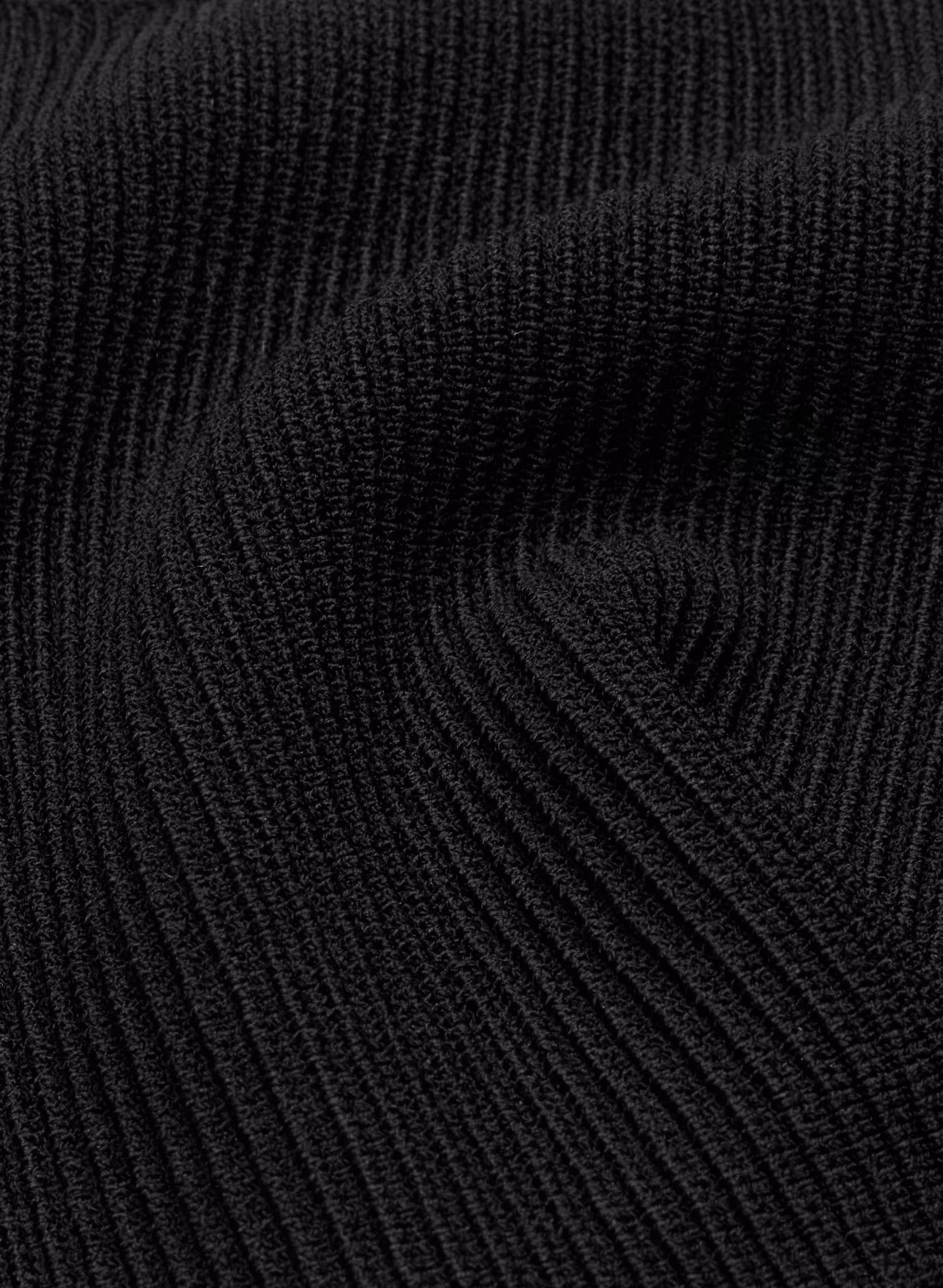 Sculpt Knit Squareneck Cropped Tank - BLACK