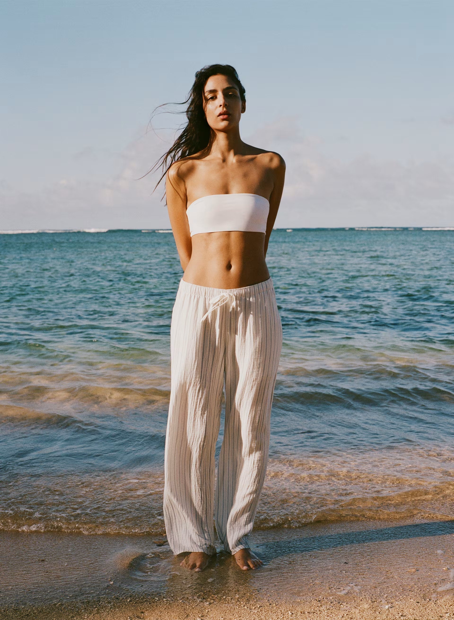 AirPlush Cotton™ Sail Pant - THEA STRP LT BR/FR BL