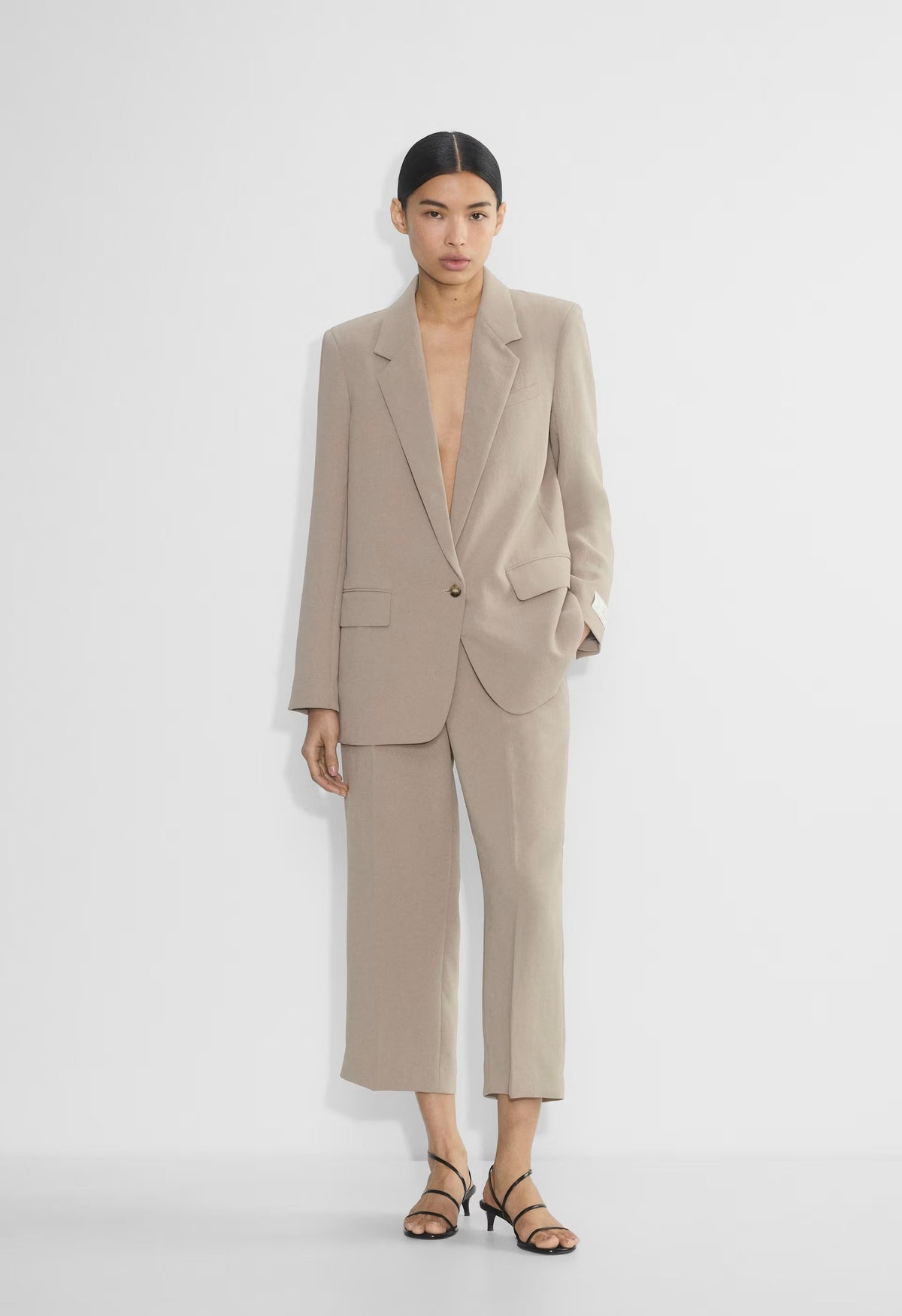 The Effortless Pant™ Cropped - Crepette™ - NOMAD TAUPE