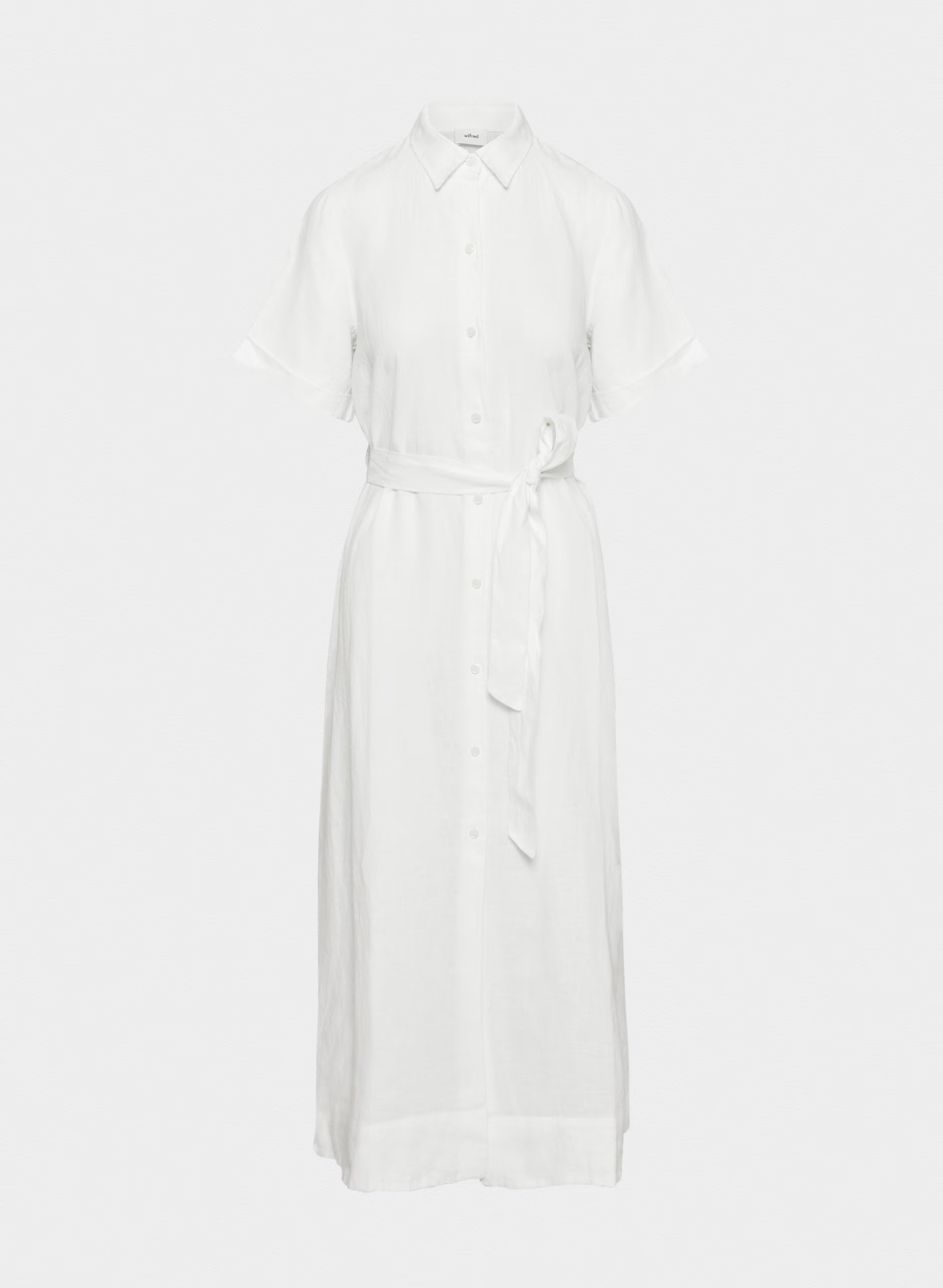 Eleta Linen Maxi Dress - WHITE