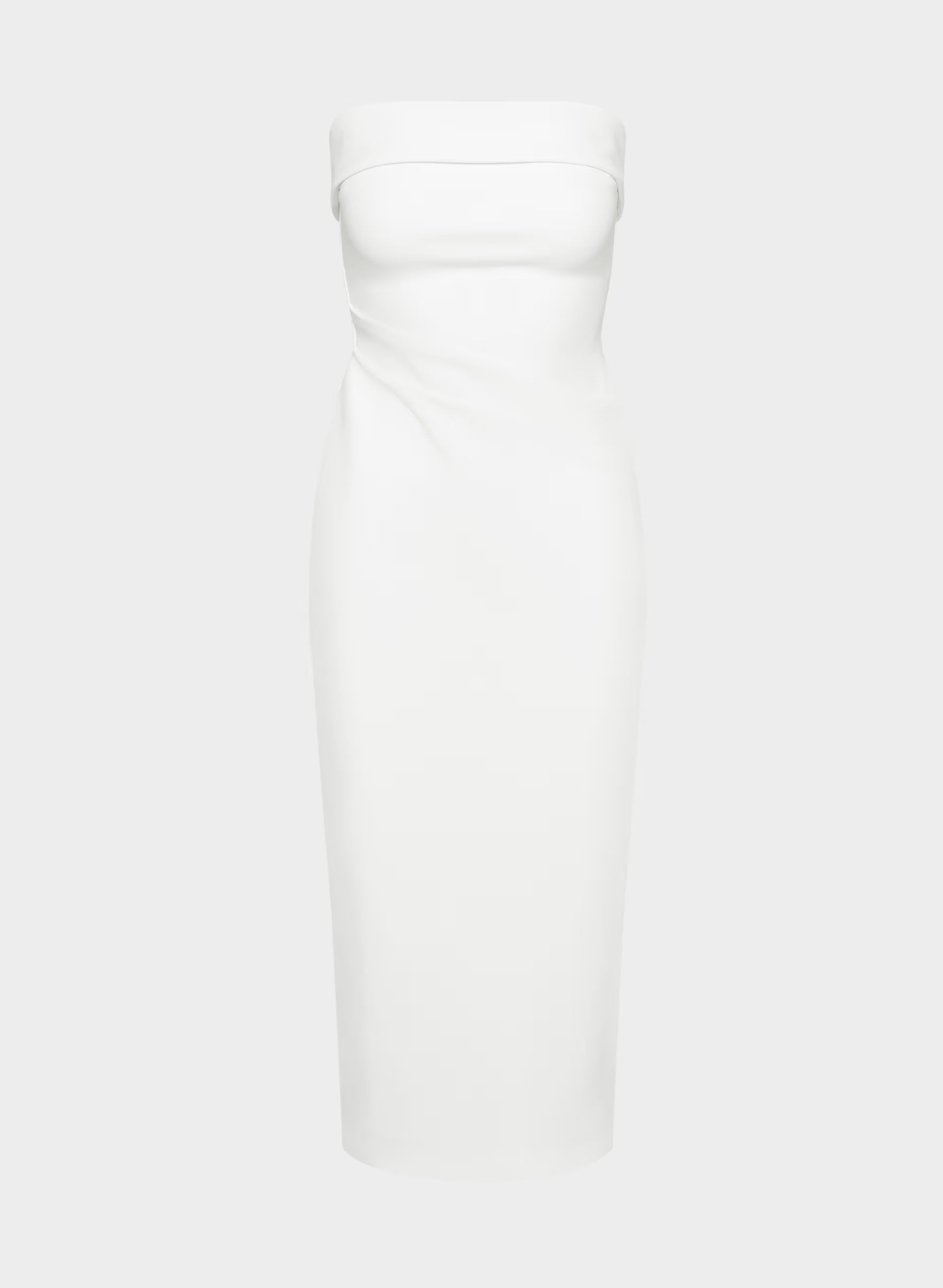 FigureKnit™ Eyecatcher Dress - BRIGHT WHITE