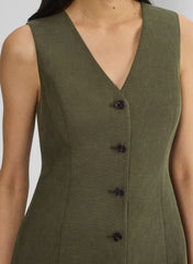 CruiseLinen™ Aria Dress - DARK OLIVE