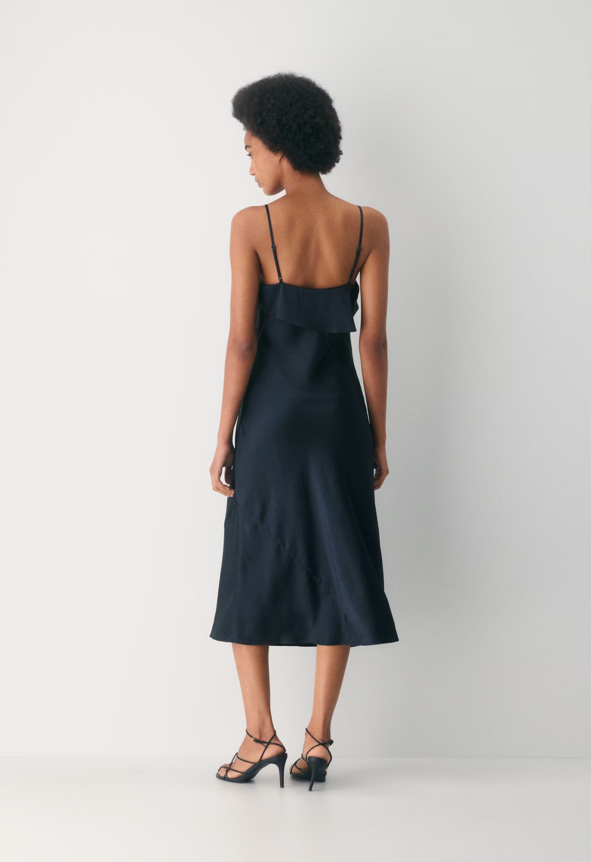 Cannelle Satin Dress - DARK NIGHT NAVY