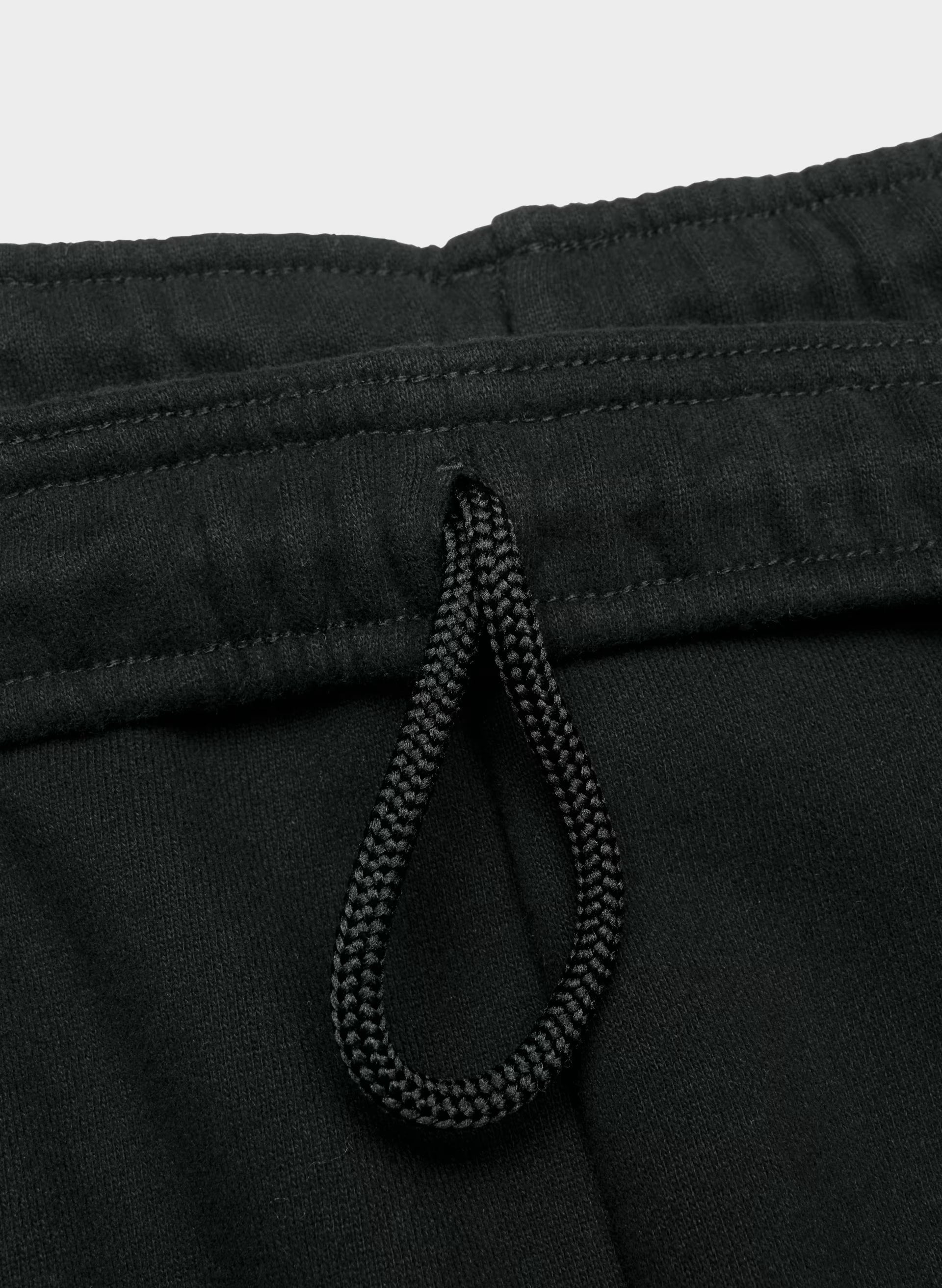 Cozy Sweatfleece Mega Cargo™ Mid-Thigh Short - BLACK