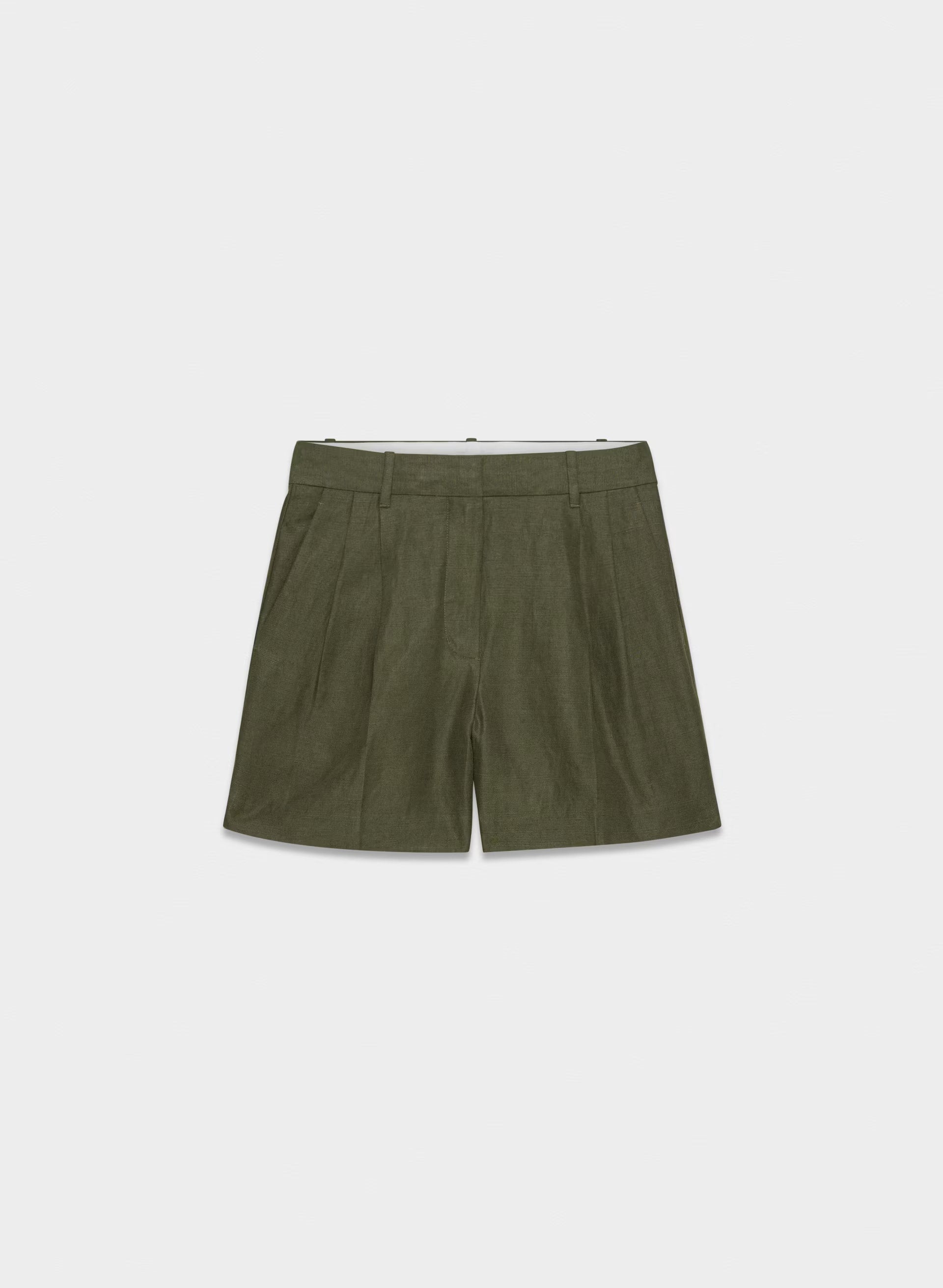 The Effortless Short™ Mid-Thigh - CruiseLinen™ - DARK OLIVE