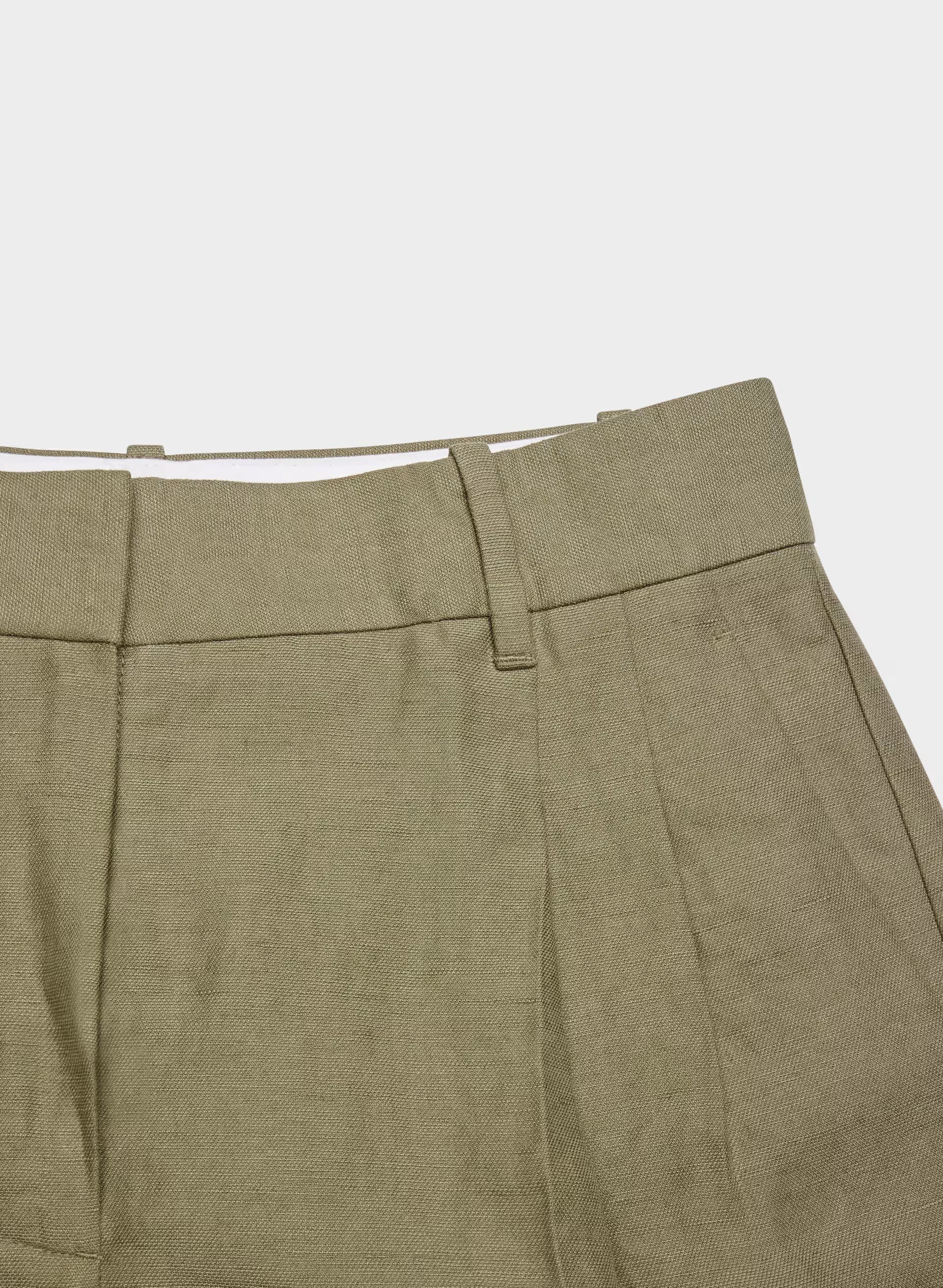 The Effortless Short™ Mid-Thigh - CruiseLinen™ - SUNDRIED OLIVE