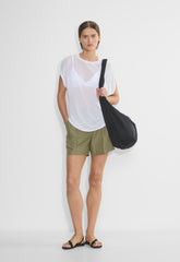 The Effortless Short™ Mid-Thigh - CruiseLinen™ - SUNDRIED OLIVE