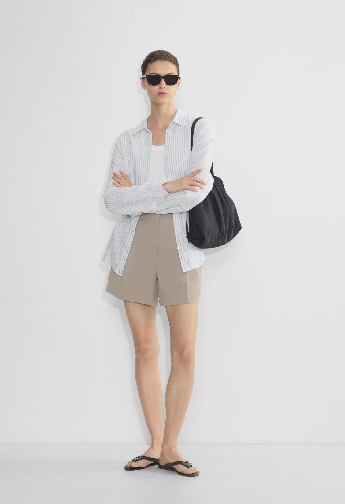 The Effortless Short™ Mid-Thigh - Crepette™ - NOMAD TAUPE