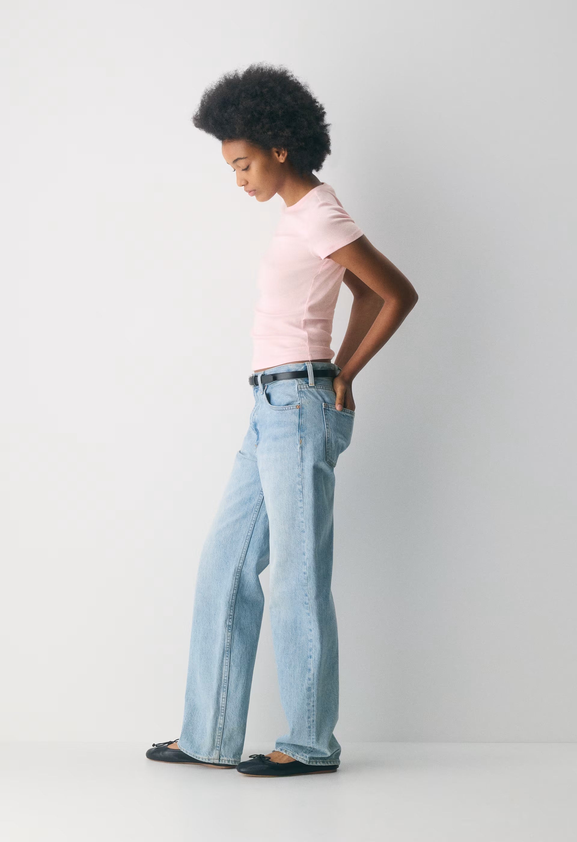 HomeStretch™ Rib Tune T-Shirt - VILLA PINK