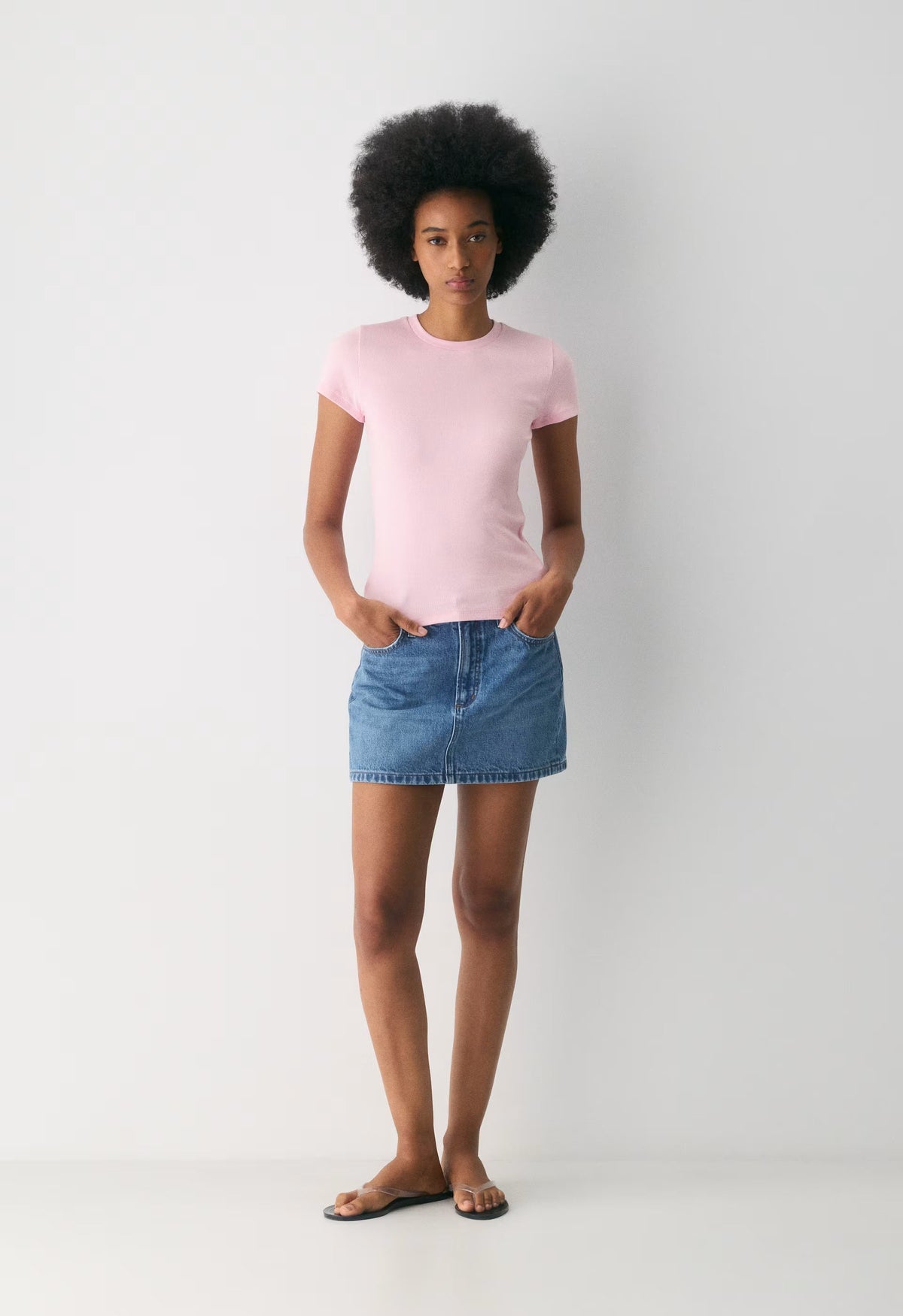 HomeStretch™ Rib Tune T-Shirt - MILKSHAKE PINK
